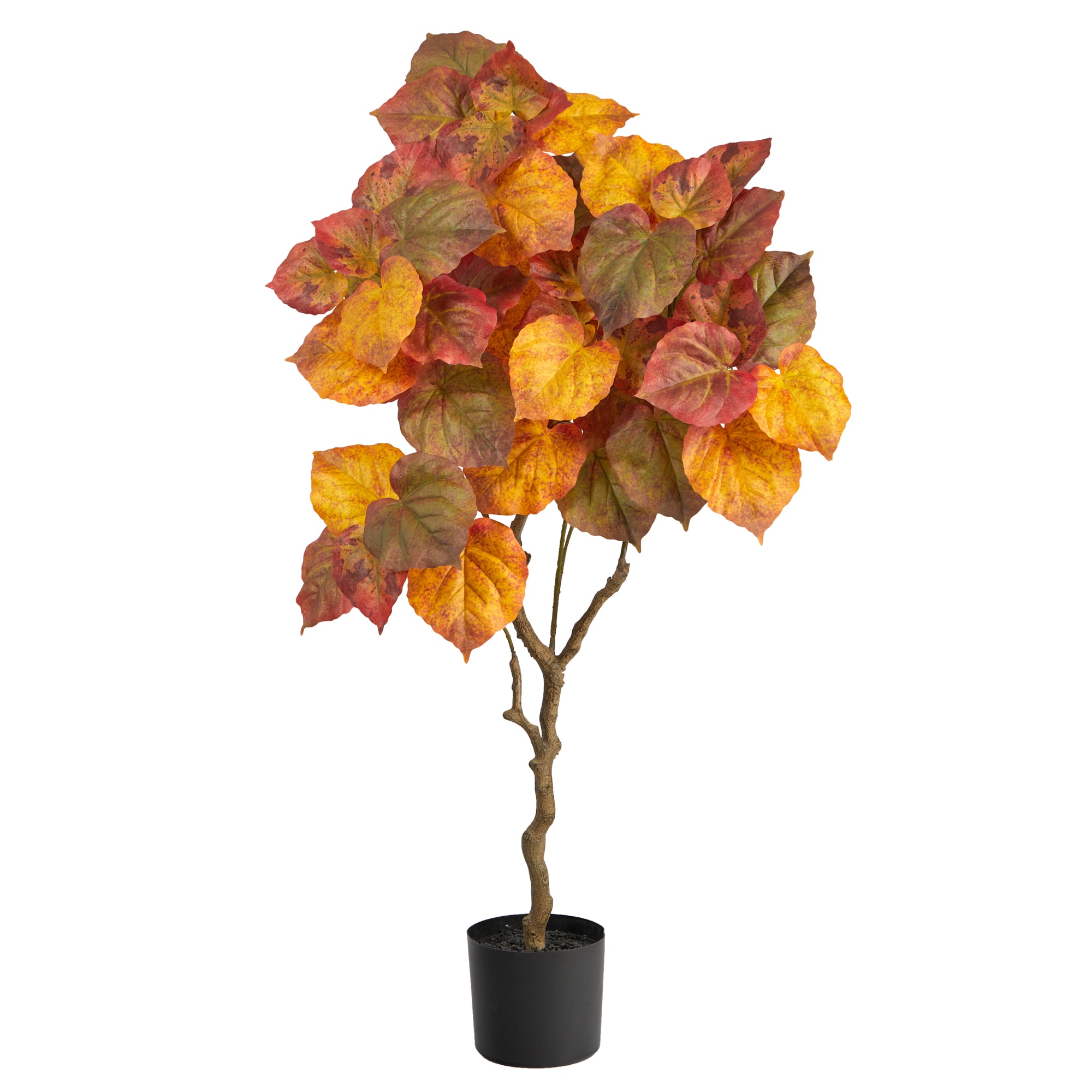 Nearly Natural T2790 48-Inches Orange Indoor Floor Ficus Artificial tree