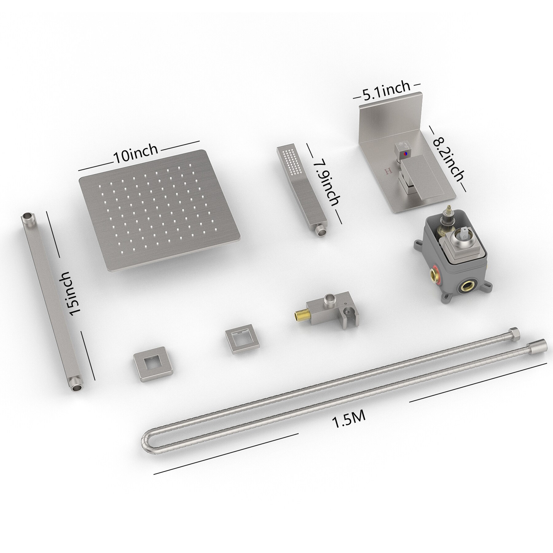 Topcraft TC-98102-10BN Showerhead-Bar-Panels - View #5