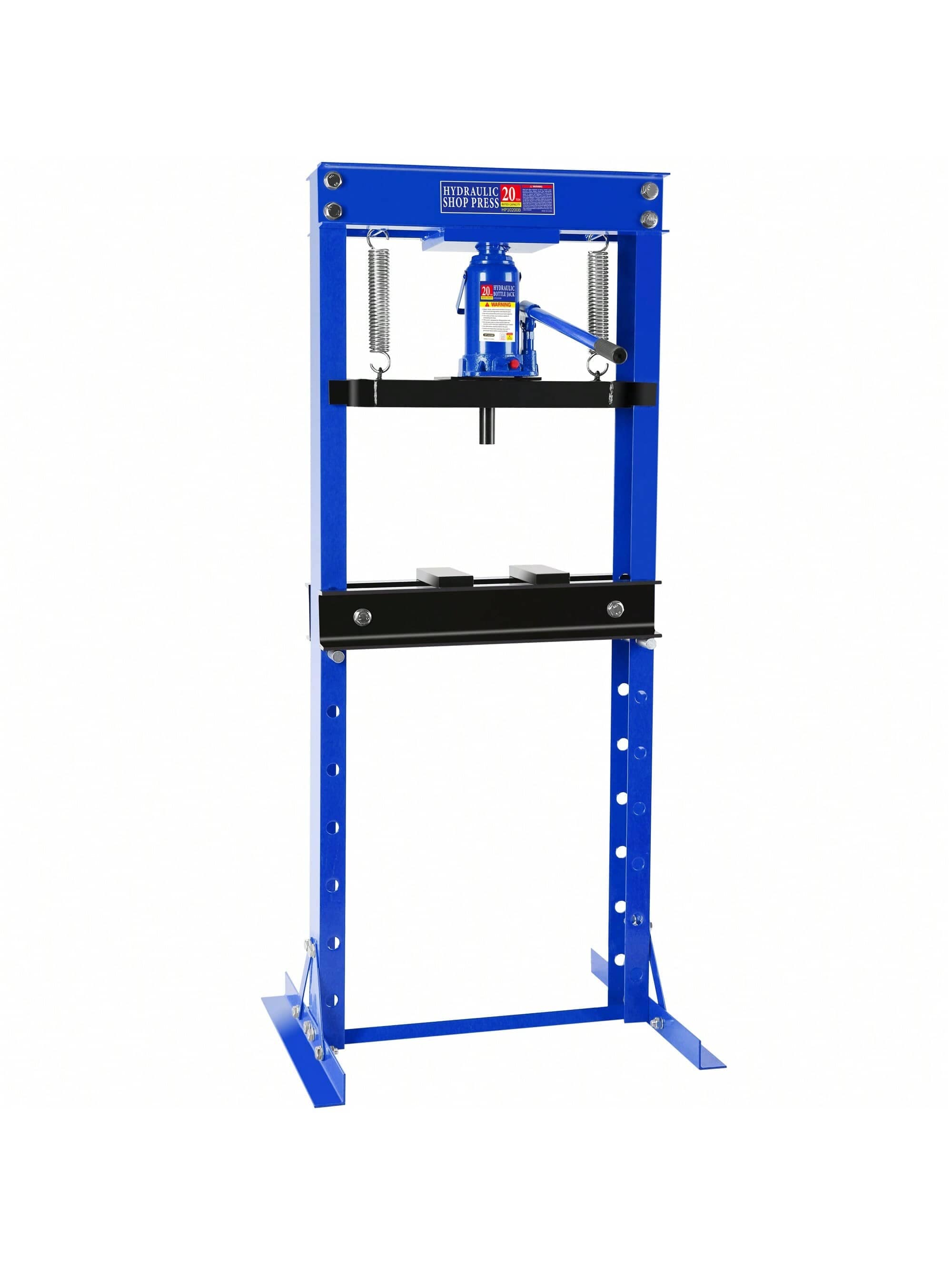 Qeetex Hydraulic Shop Press.6 Ton/12 Ton/20 Ton H-Frame Garage Floor Adjustable Shop Press With Stamping Plates To Bend. Straighten. Or Press Parts. Install Bearings and U-Joints #PAU-0LX9YGPA-HF4