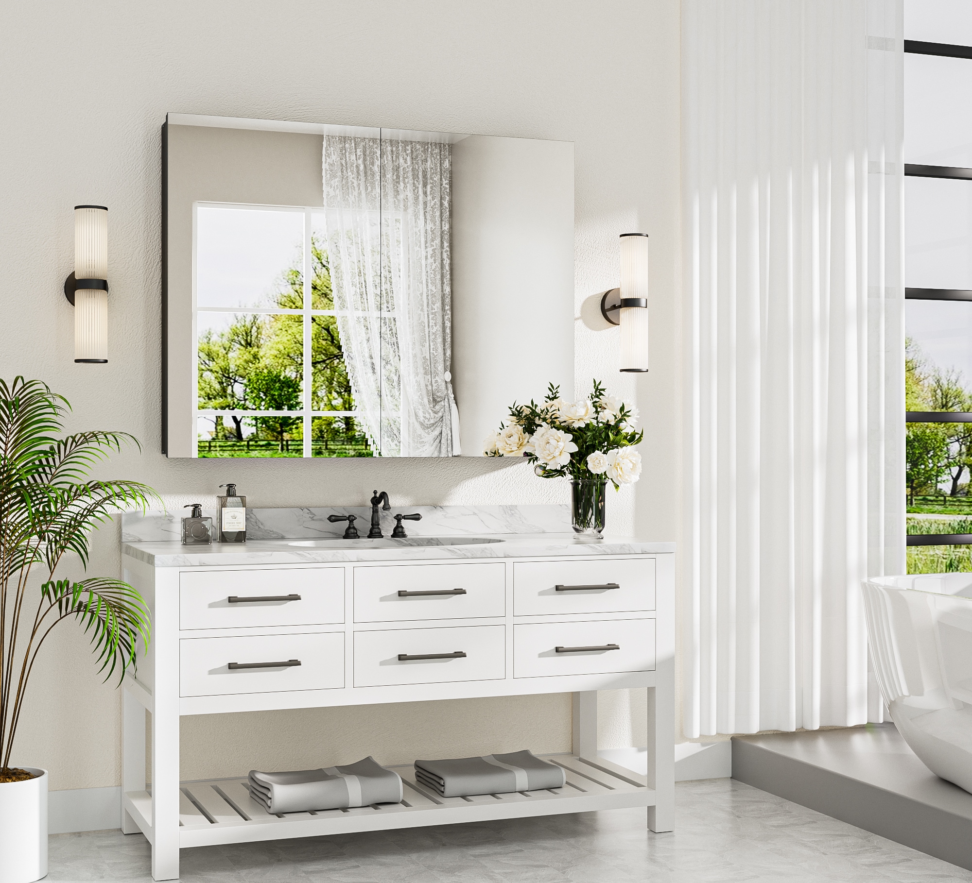 TETOTE LSC-TE-4032BK-M11 Bathroom-Medicine-Cabinets - Thumbnail View #2