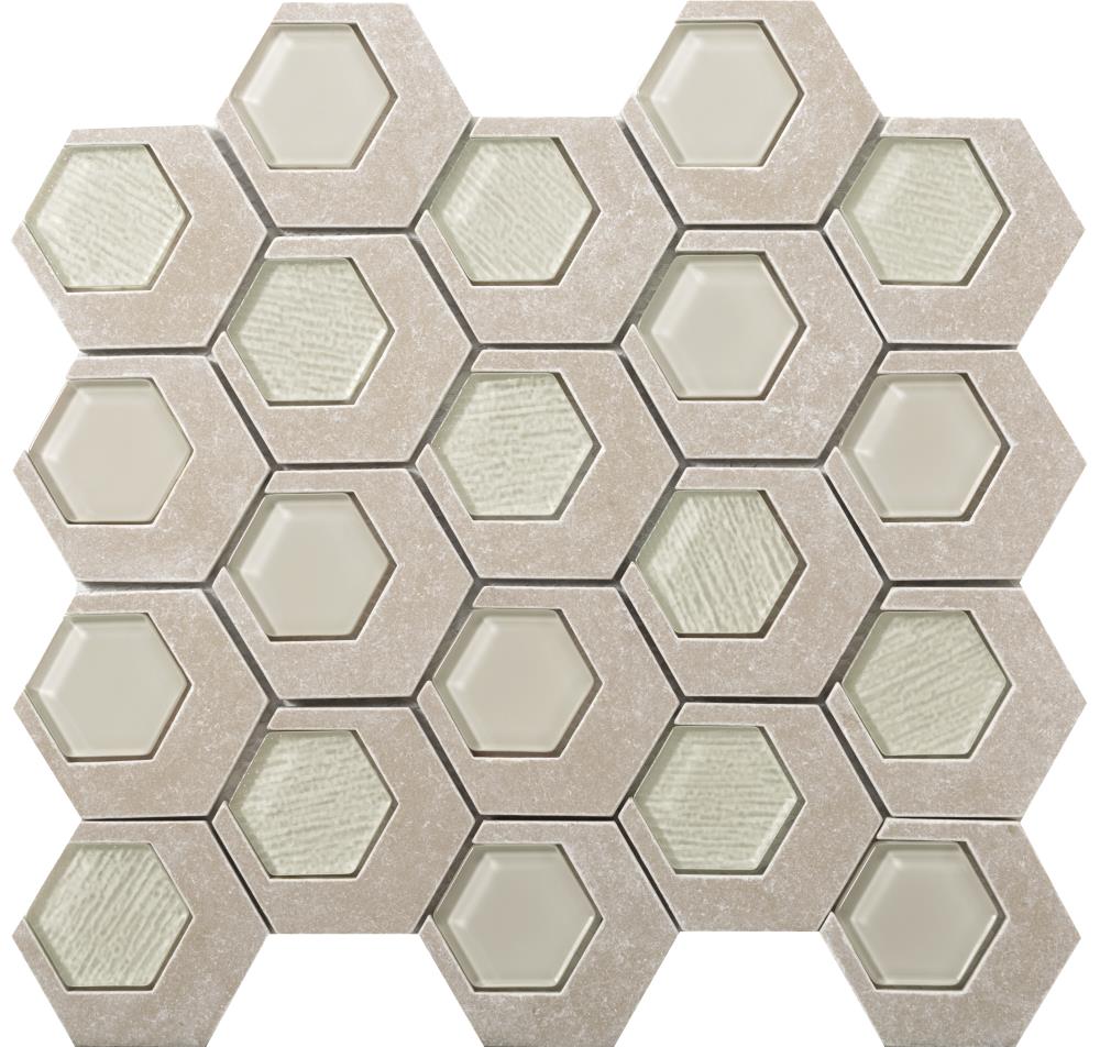 Emser Catalyst 10-Pack Jasper Concrete Border Tile (13-in x 14-in)