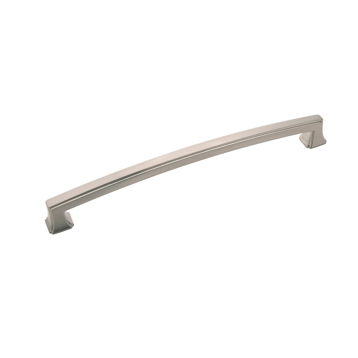 Hickory Hardware P3237-SN-5B Bridges 8-13/16-in , 224mm Center to Center Satin Nickel Rectangular Handle 5 -Pack