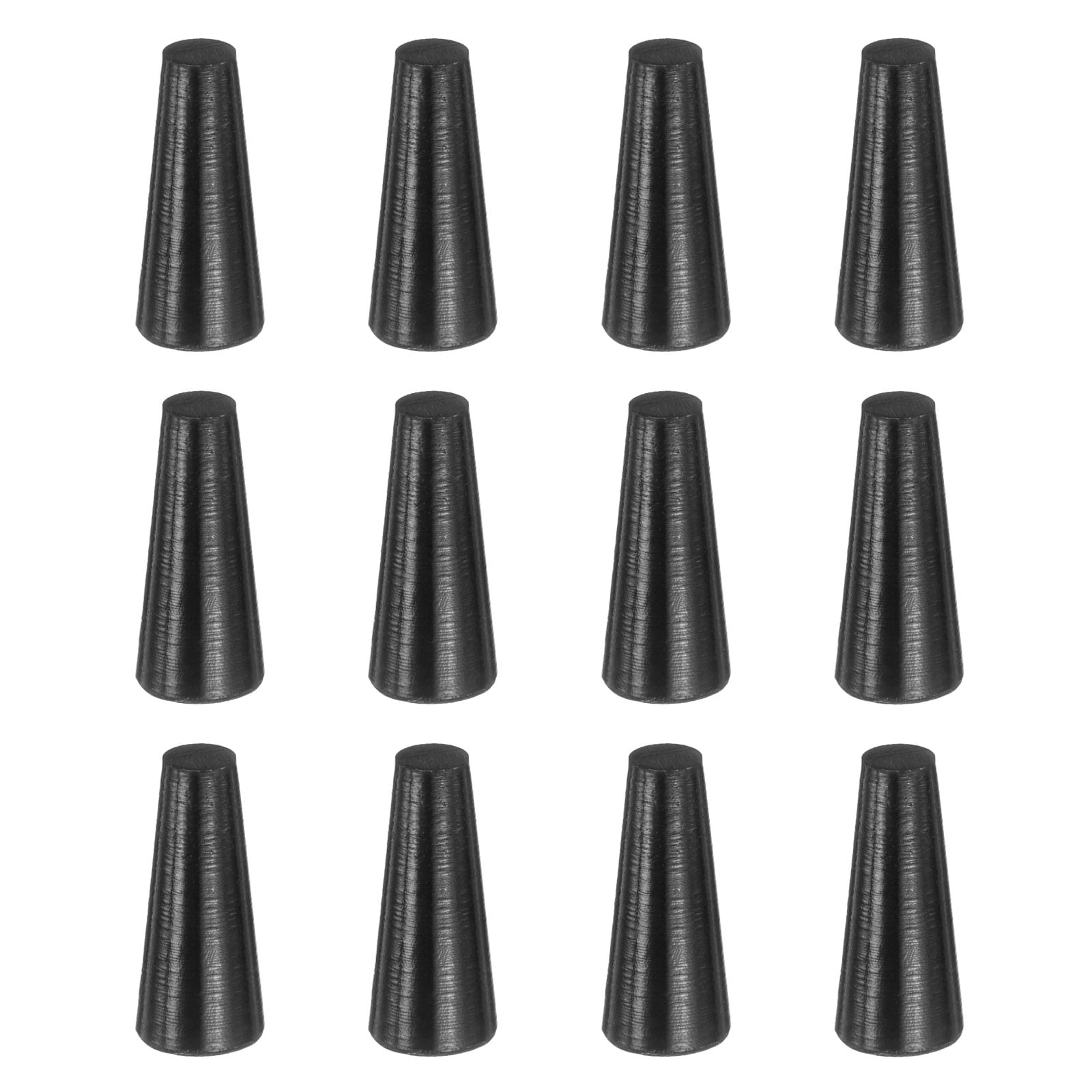 Unique Bargains - 12pcs Silicone Rubber Tapered Plug 5mm to 9mm High-Temperature Solid Rubber Sto...