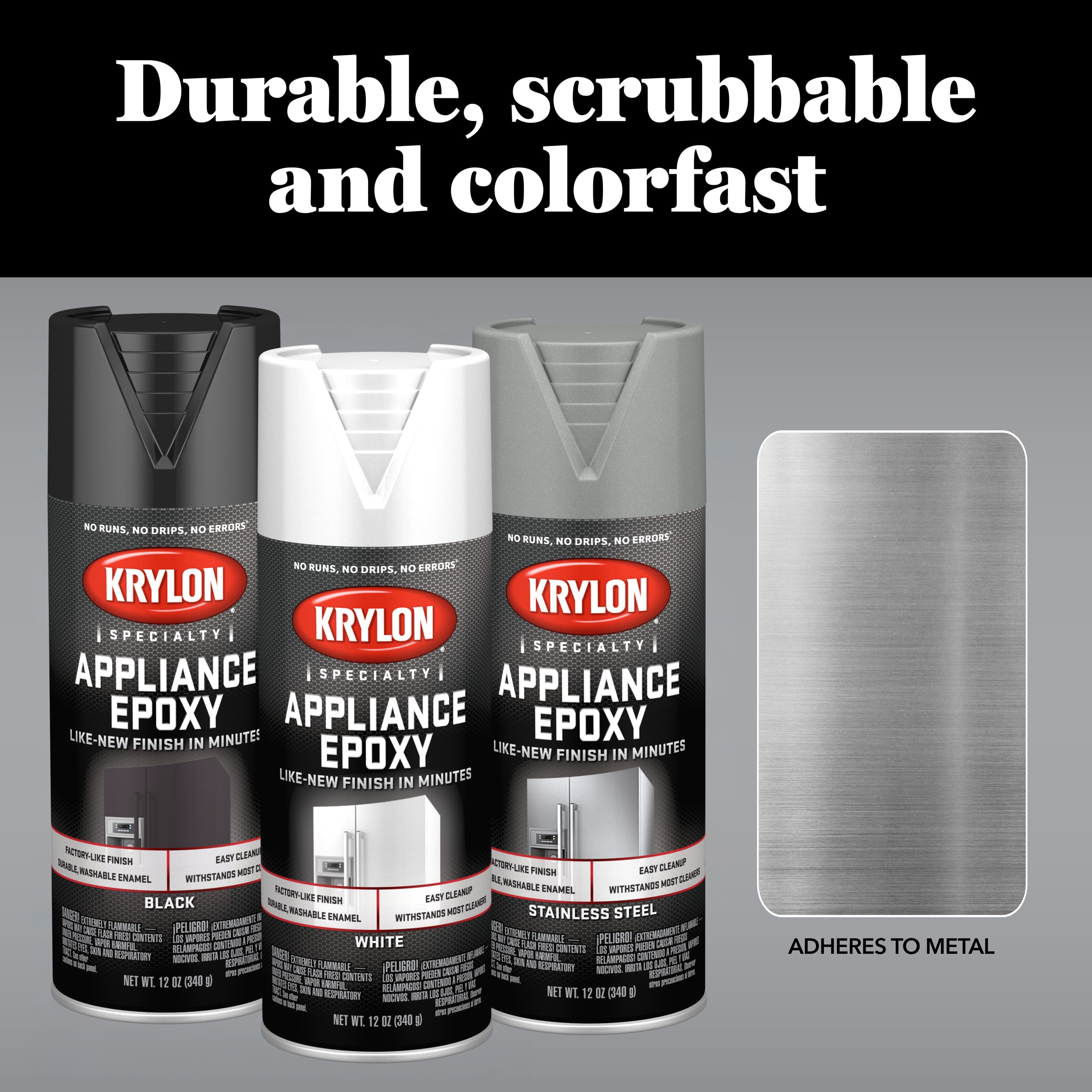 Krylon Specialty Appliance Satin Stainless Steel Enamel Spray