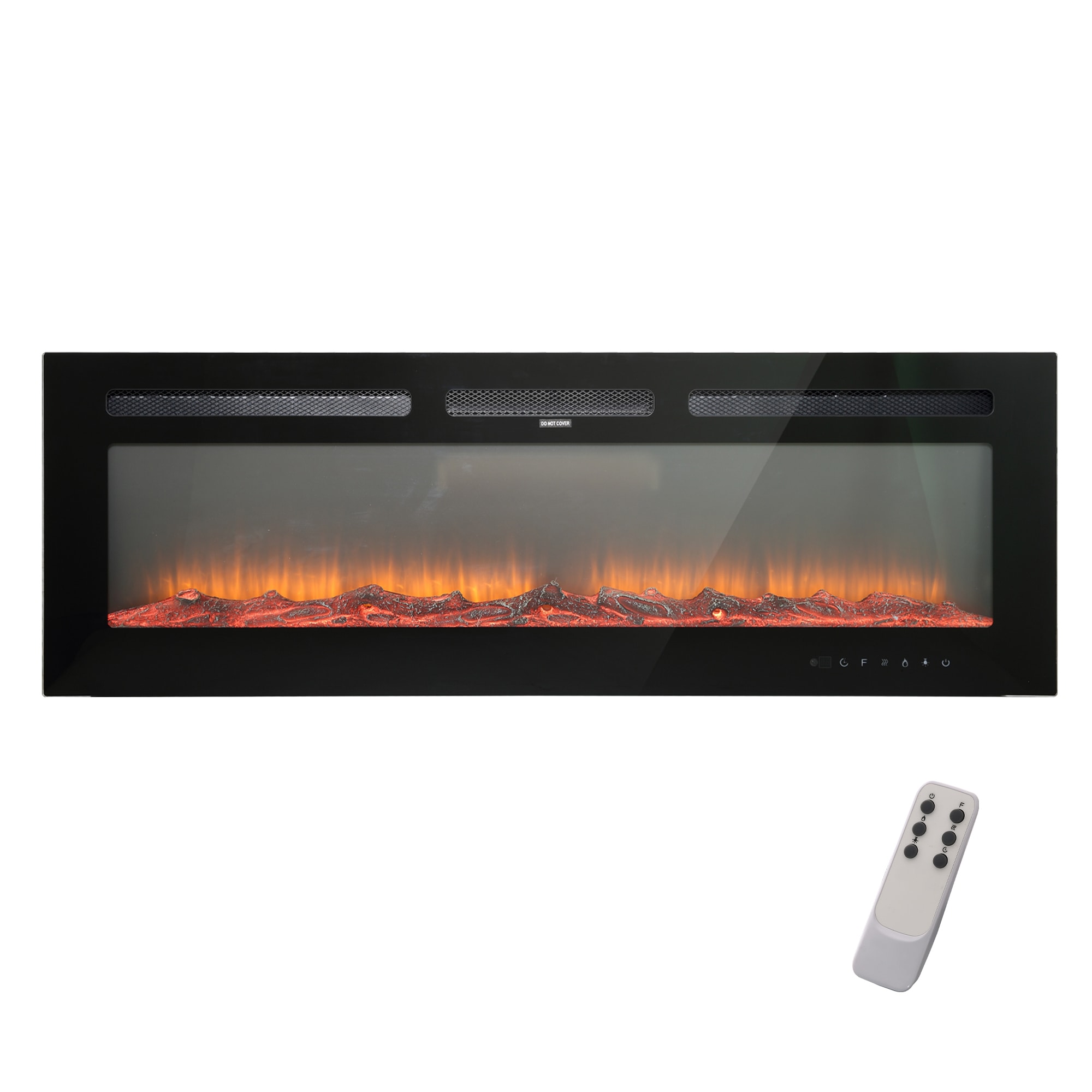 CASAINC WF-EP24705 60-Inches W Black Wall mount LED Wall-mount Electric Fireplace with Remote Control Included