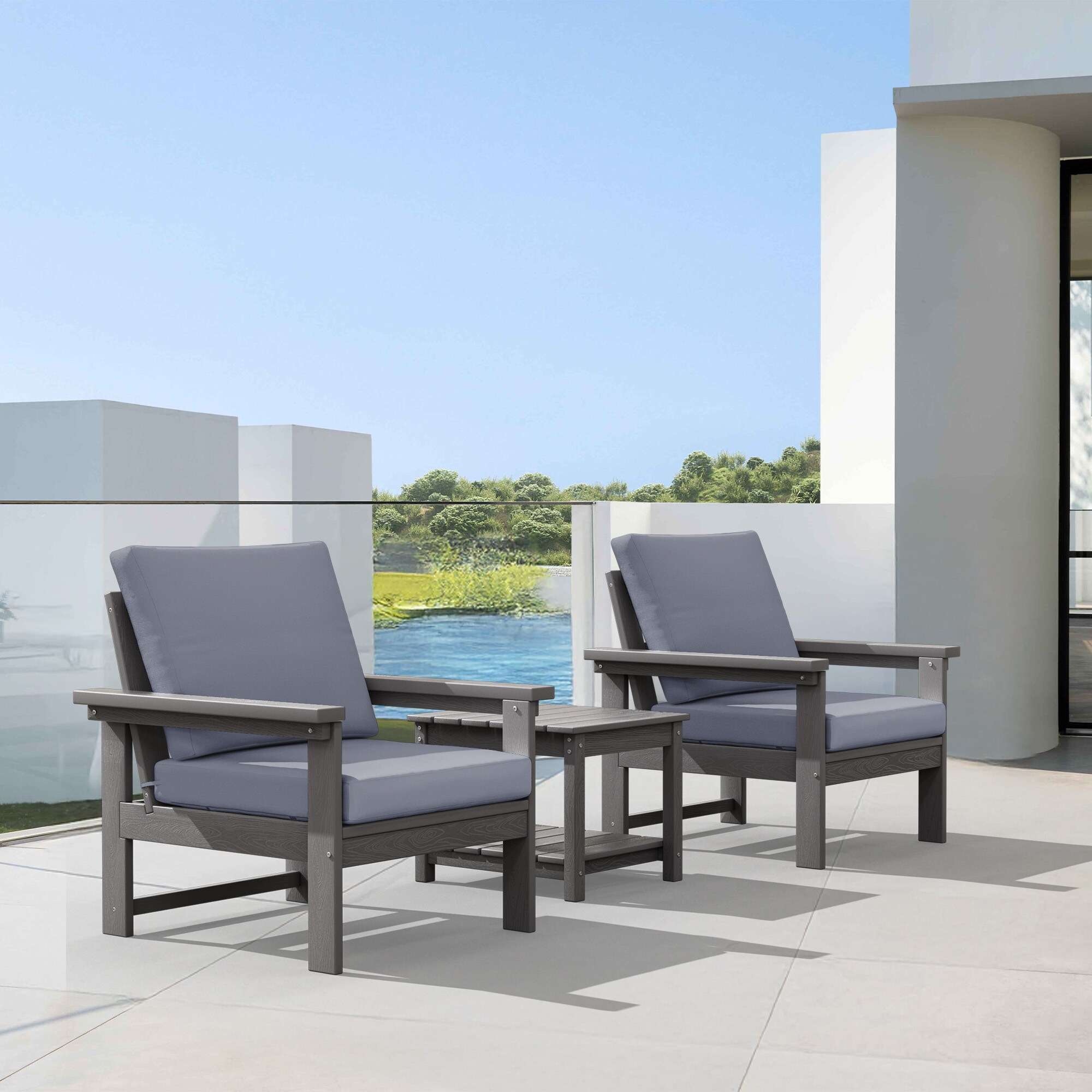 Serwall LS-ZHSF2S-GY Patio-Conversation-Sets - View #3