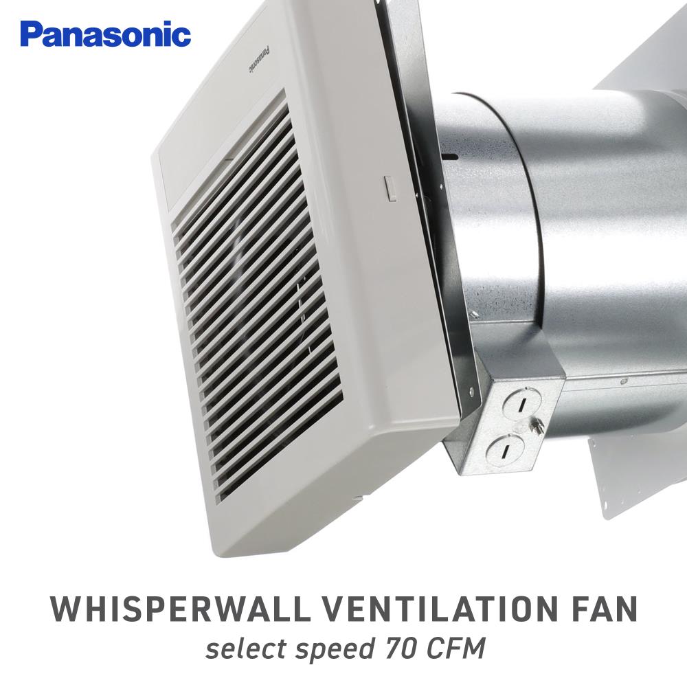 Panasonic WhisperWall 1.1-Sone 70-CFM White Bathroom Fan ENERGY 