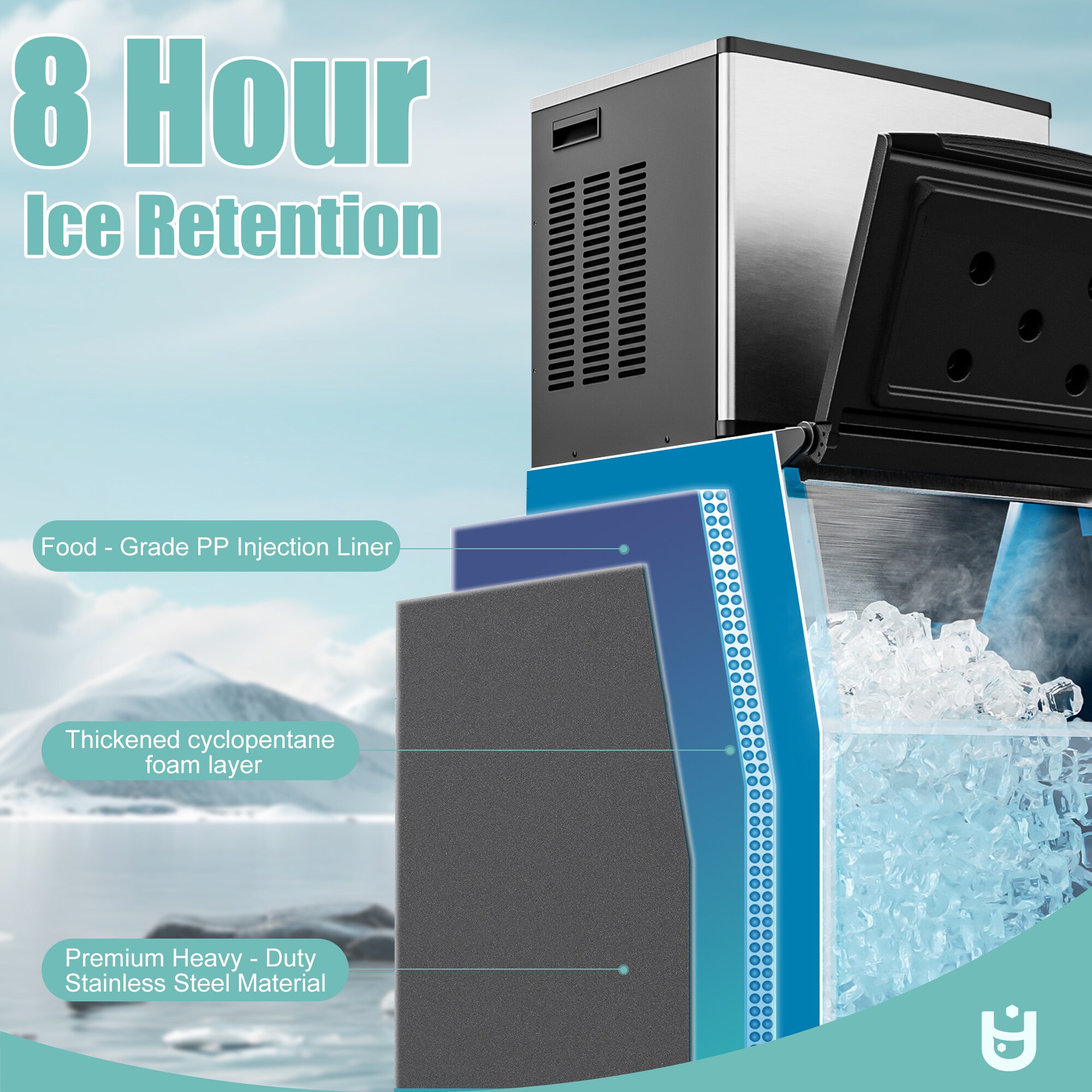 Euhomy CIM003-350LBS-E-LSSC Ice-Makers - View #15