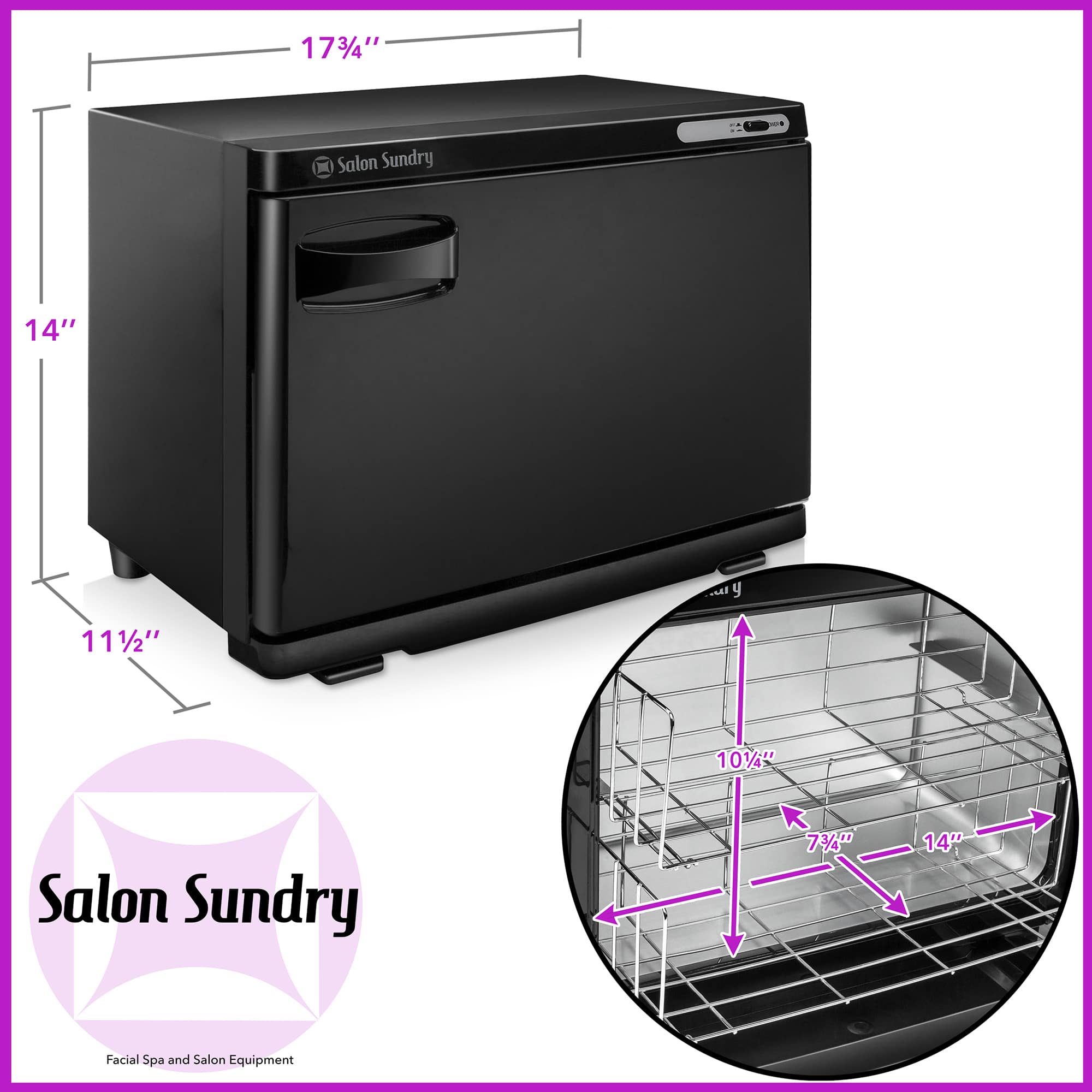 Salon Sundry SPA-CABI-507-BLK Towel-Warmers - View #7