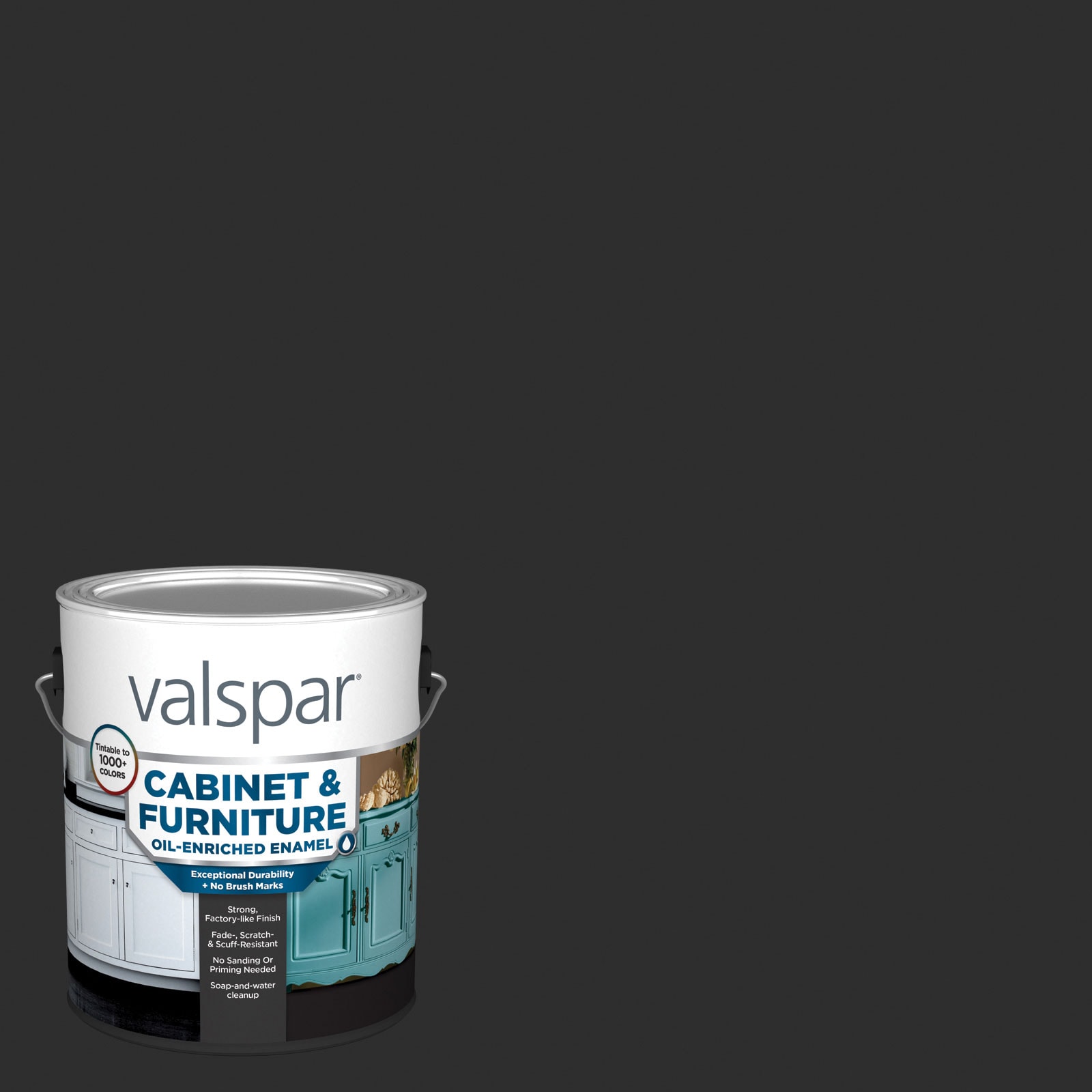 Valspar Semi-gloss Pure White Hgsw4006 Cabinet and Furniture Paint Enamel  (1-Gallon) at