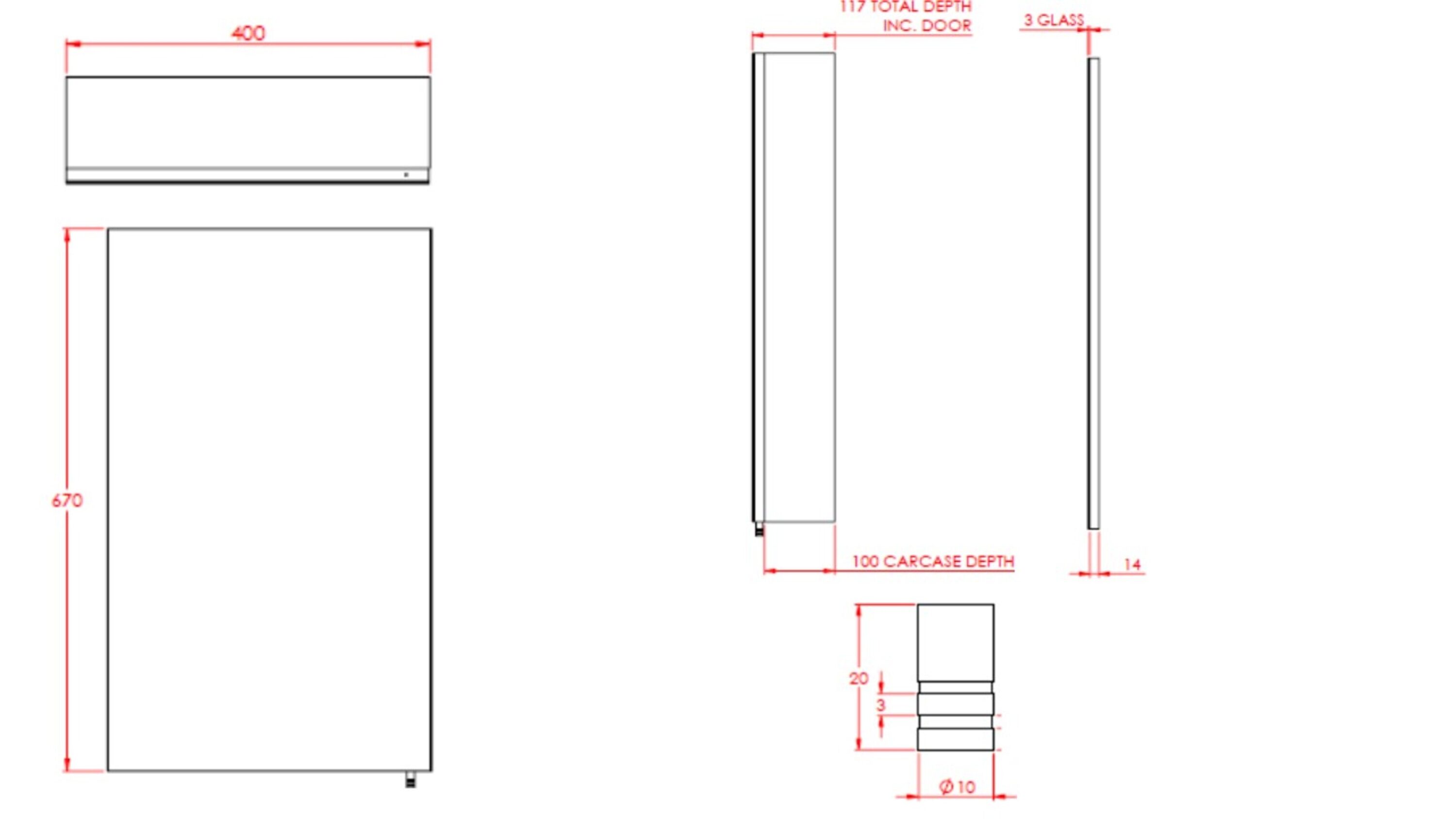 Croydex 16-in X 26-in Surface Mount Polished Stainless Steel Mirrored 