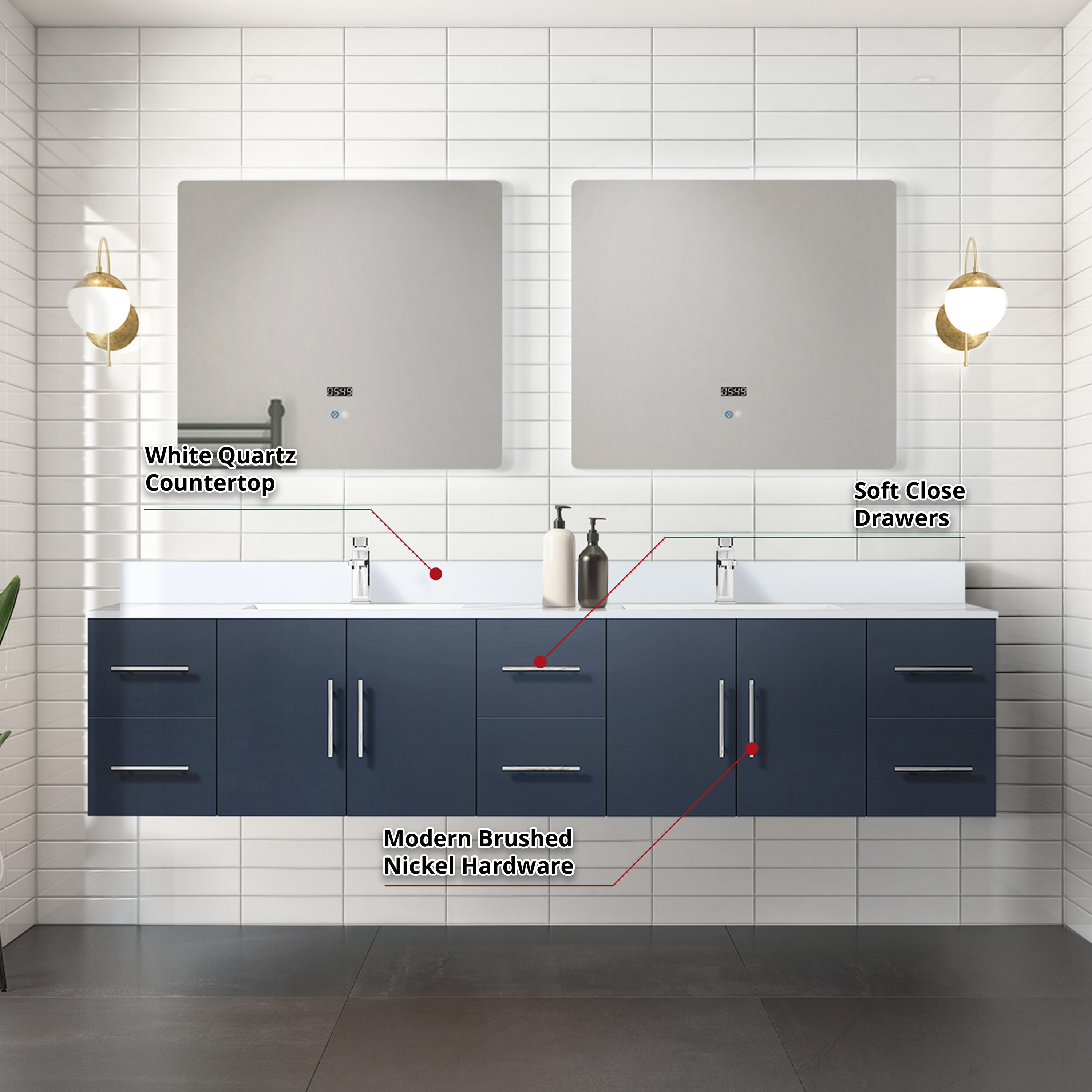 Lexora LVG84DE210 Bath-Vanity-Combo - View #5