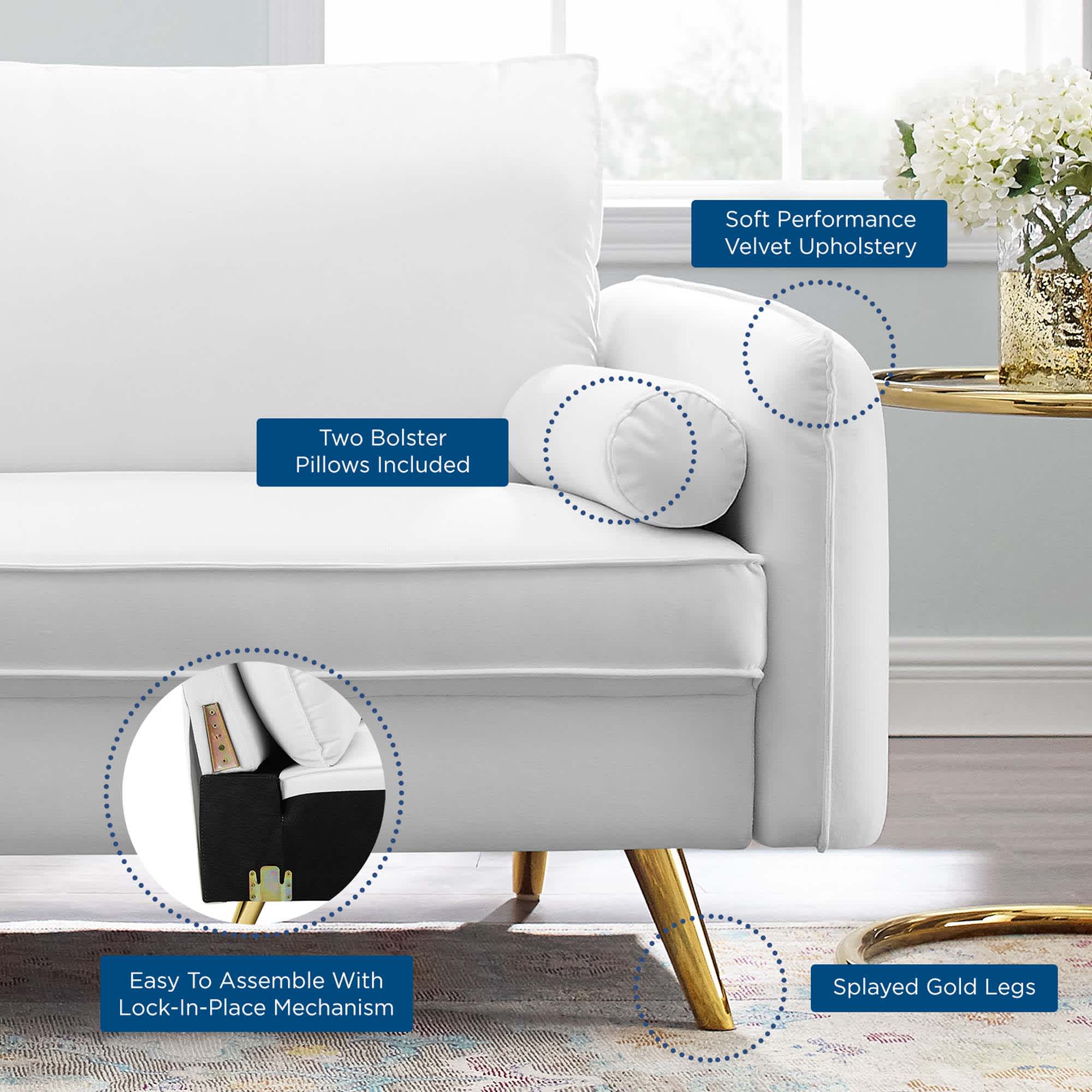 Modway EEI-3988-WHI Sofas-Loveseats - View #3