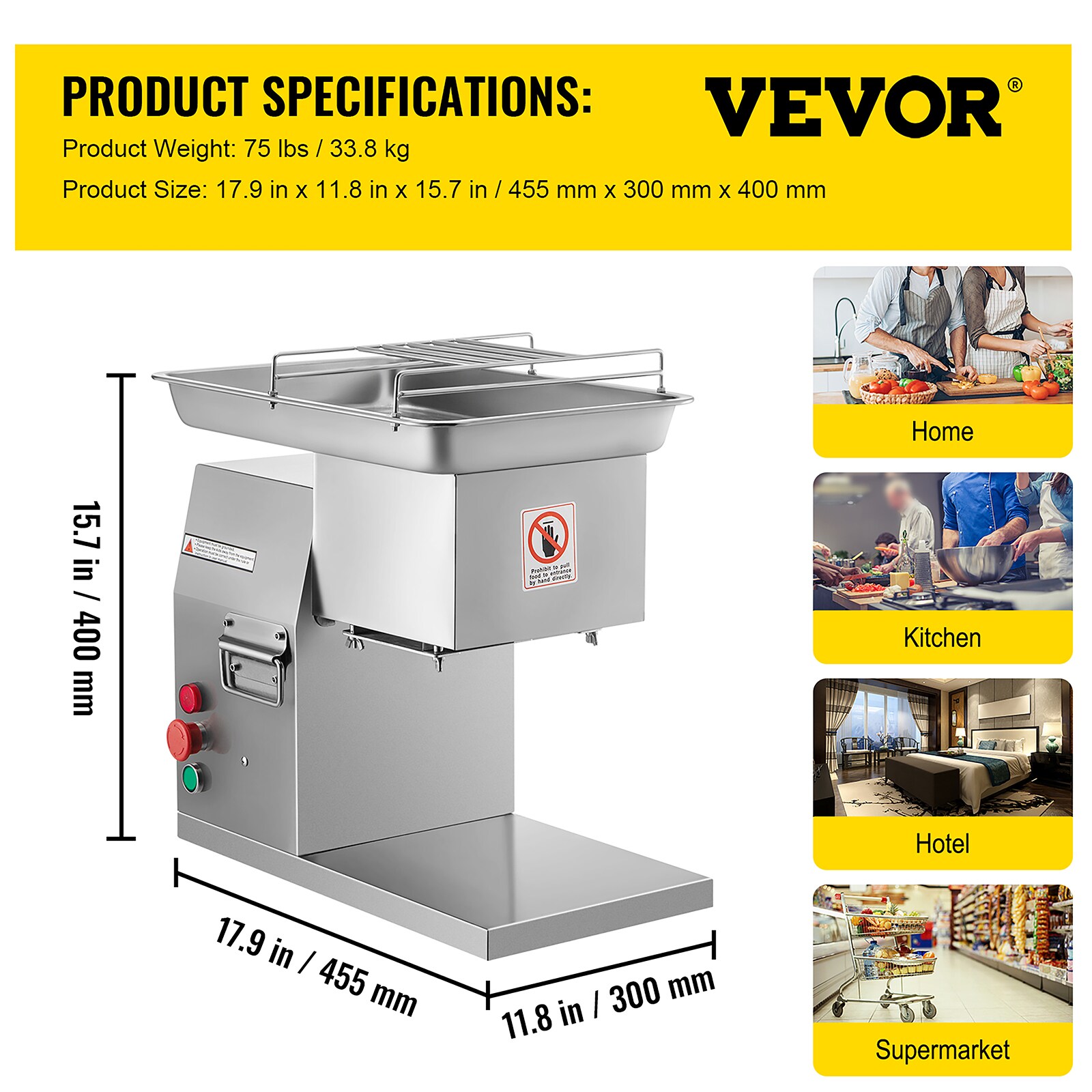 VEVOR TSQPJ000000000001V1 Food-Slicers - View #8