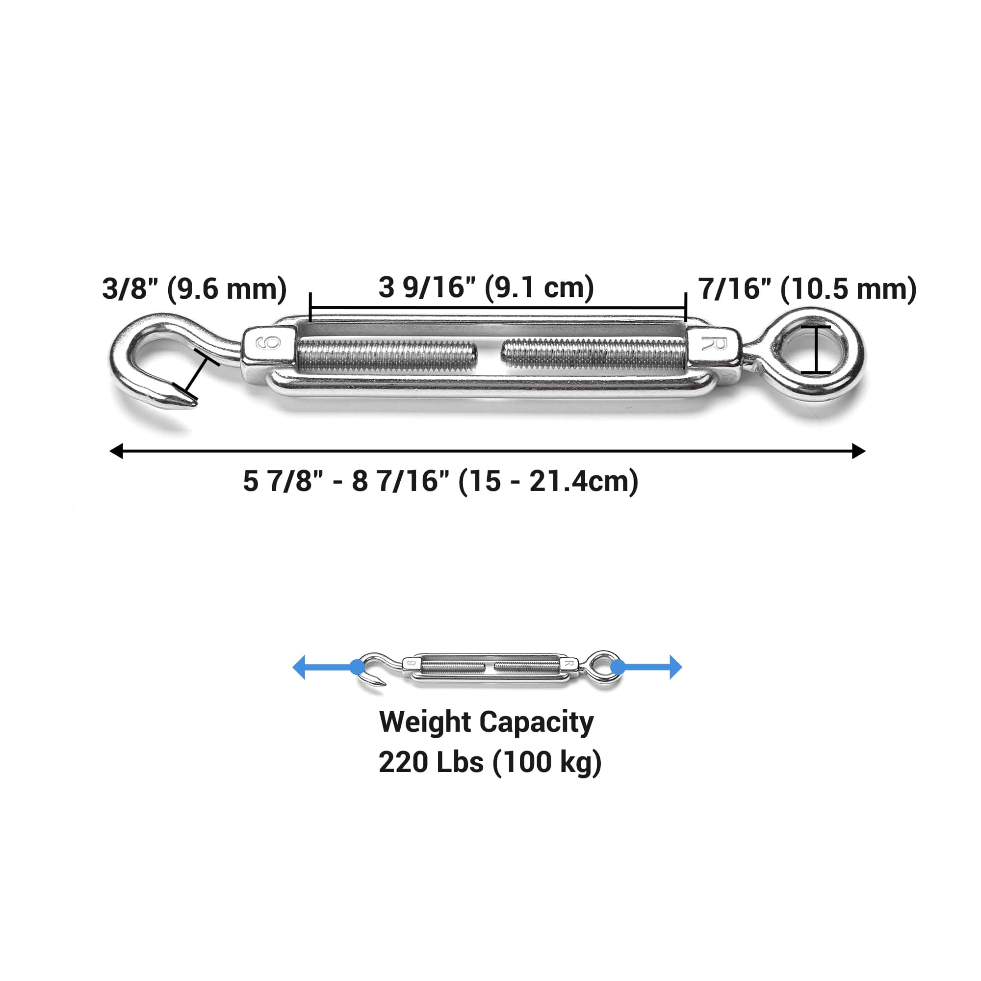 Yescom 25RPF001-M6TB-11-LO turnbuckles - View #6