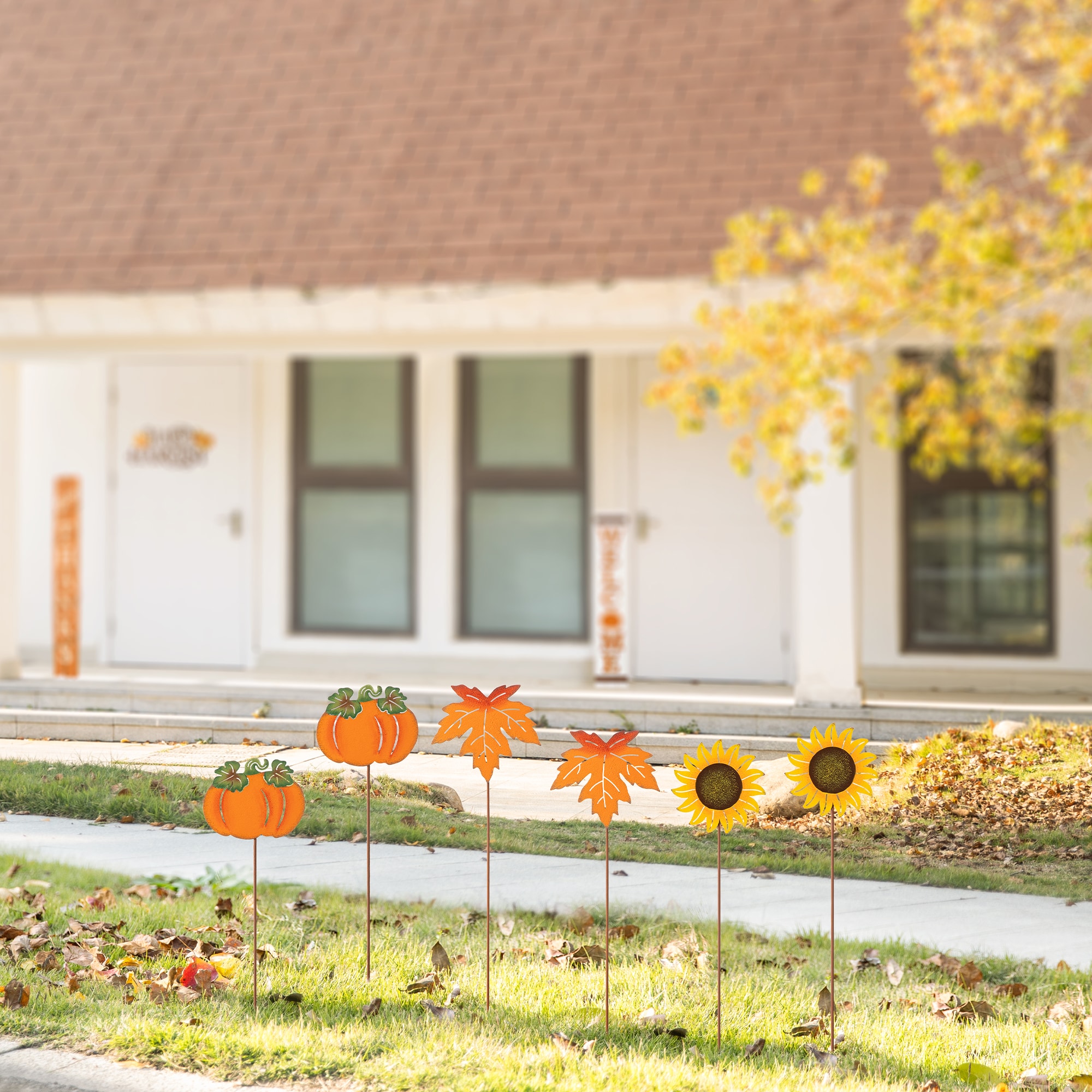 Glitzhome 2030000010 Outdoor-Thanksgiving-Decor - View #2