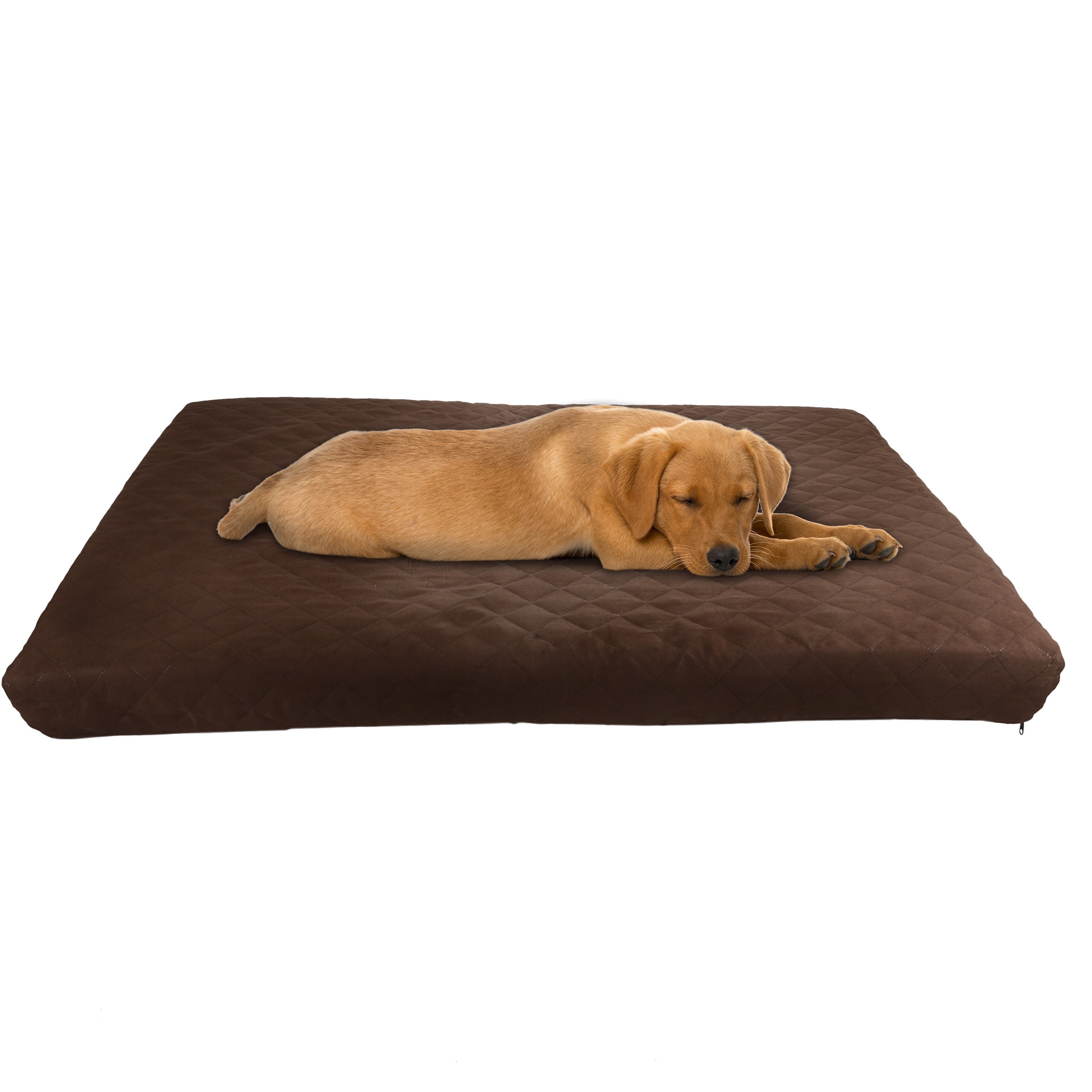 PETMAKER 898638XUA Rectangular Brown Polyester Pillow Dog Bed (Any Size)