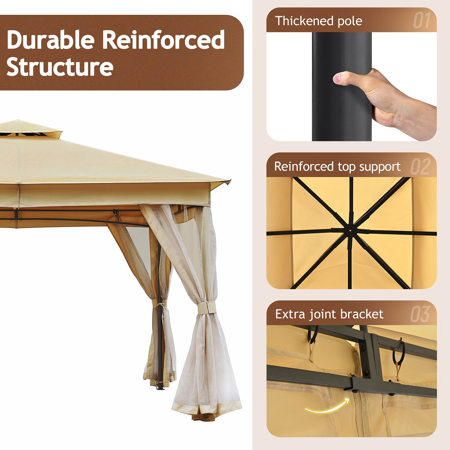 Mondawe MD-DM12528 Wood-Resin-Gazebos - View #3