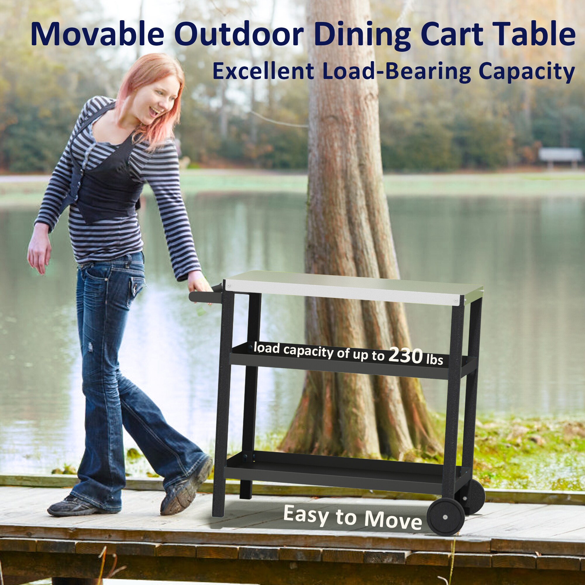 Poly furniture KC-SS07-BK Grill-Carts-Grill-Stands - View #5