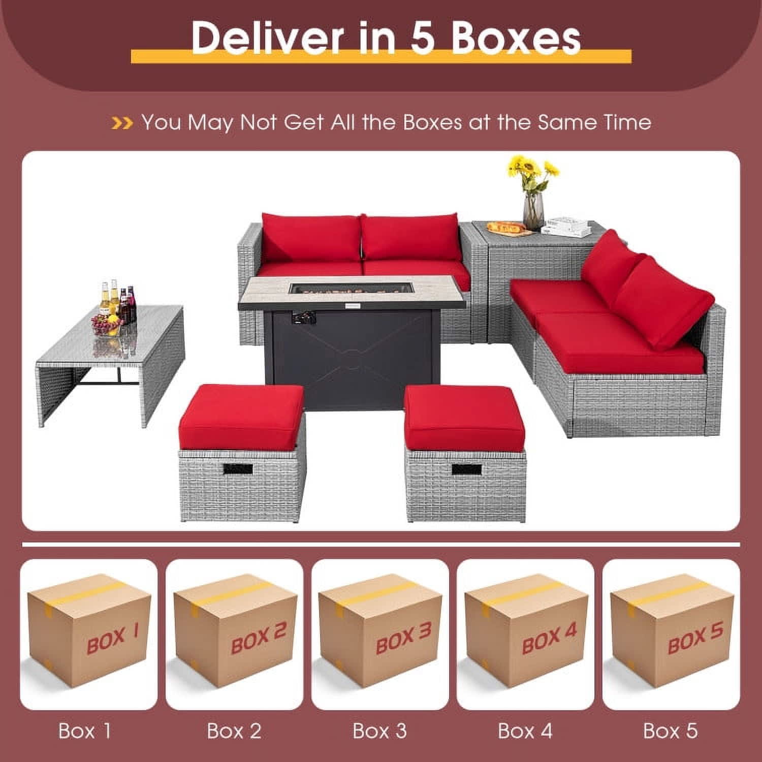 Choco Moon 5356248992498 Patio-Conversation-Sets - View #3