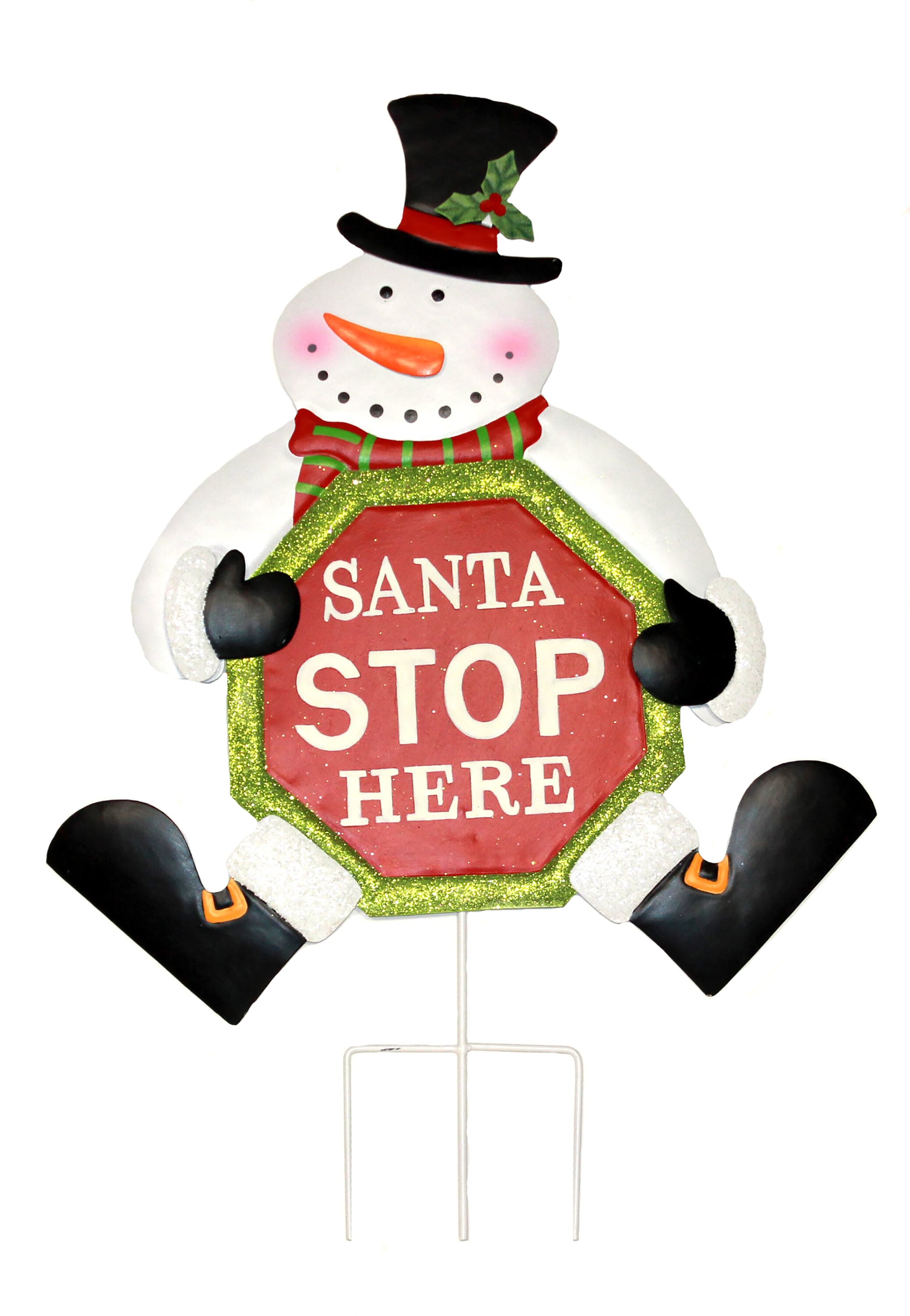 Worth Imports 8382 25-Inches Freestanding Snowman Yard decoration with