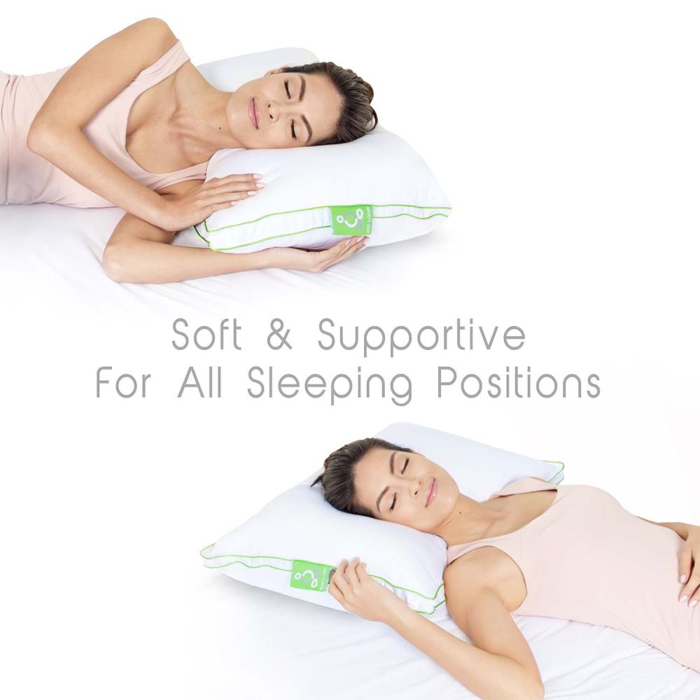 Sleep Yoga Specialty Medium Down Alternative Bed Pillow in the Bed Pillows  department at