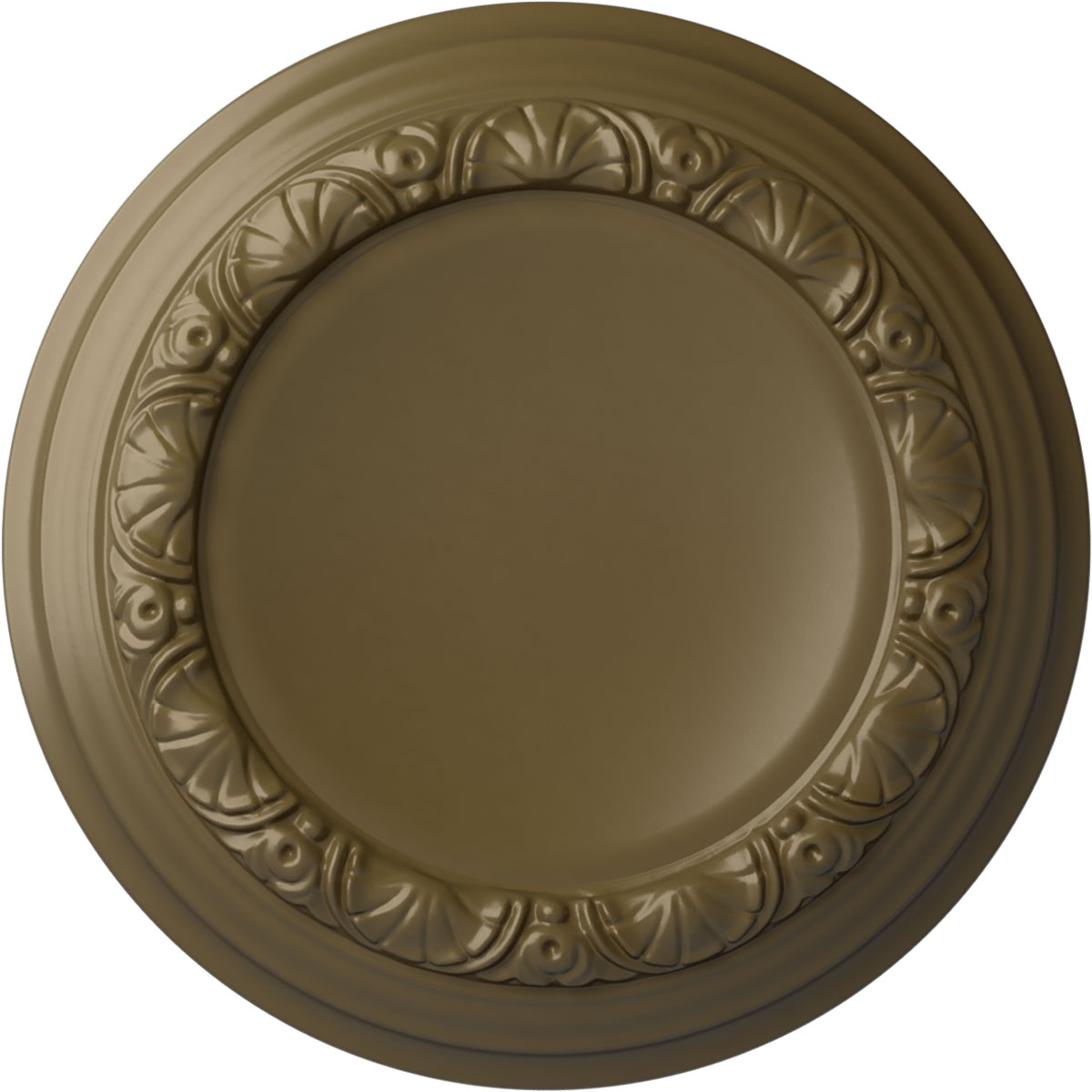 Ekena Millwork CM12CAMMF Carlsbad 12.5-in W x 12.5-in L Painted Mississippi Mud Polyurethane Whole Ceiling Medallion