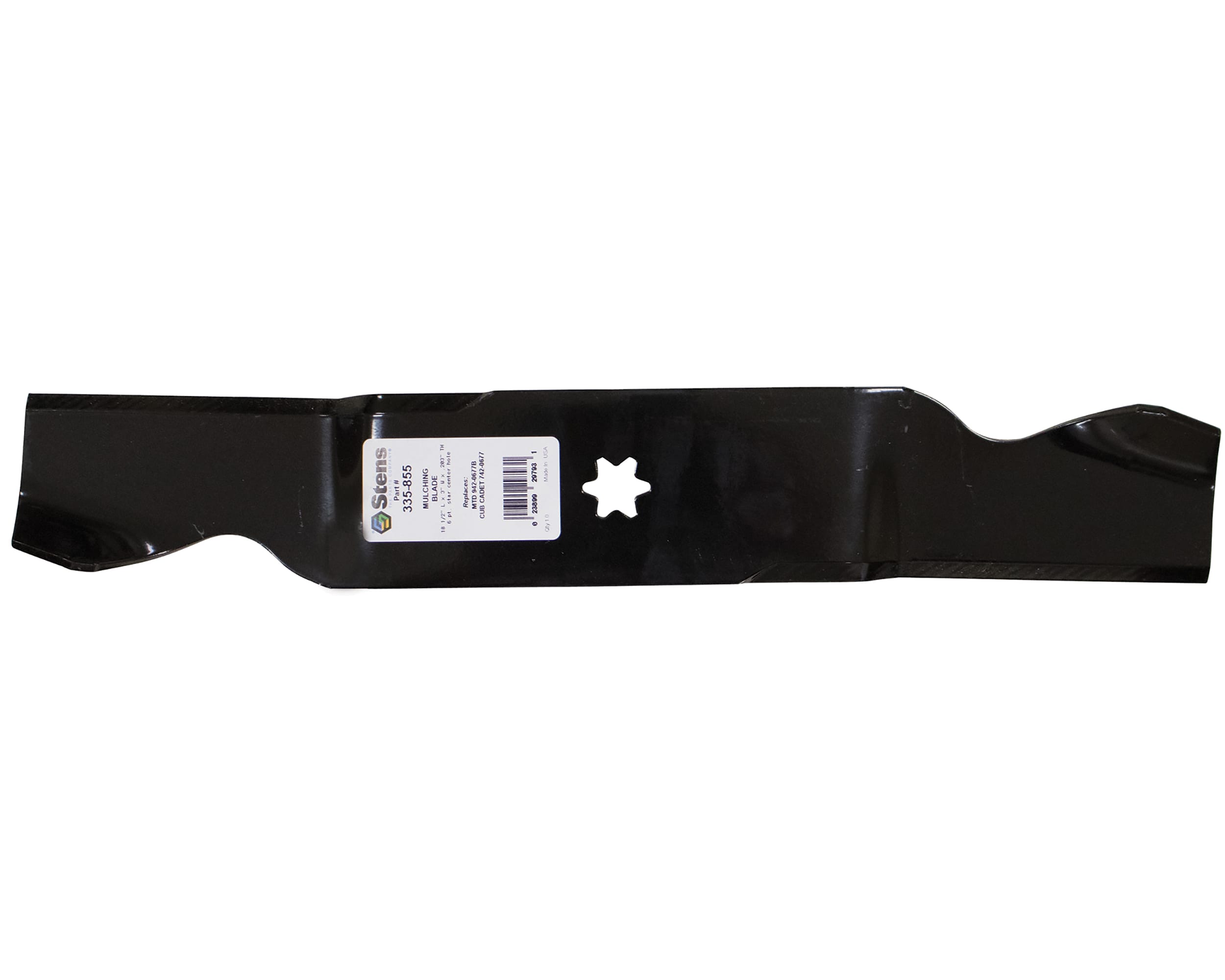 Stens 335-855 54-in Deck Mulching Mower Blade for Riding Lawn