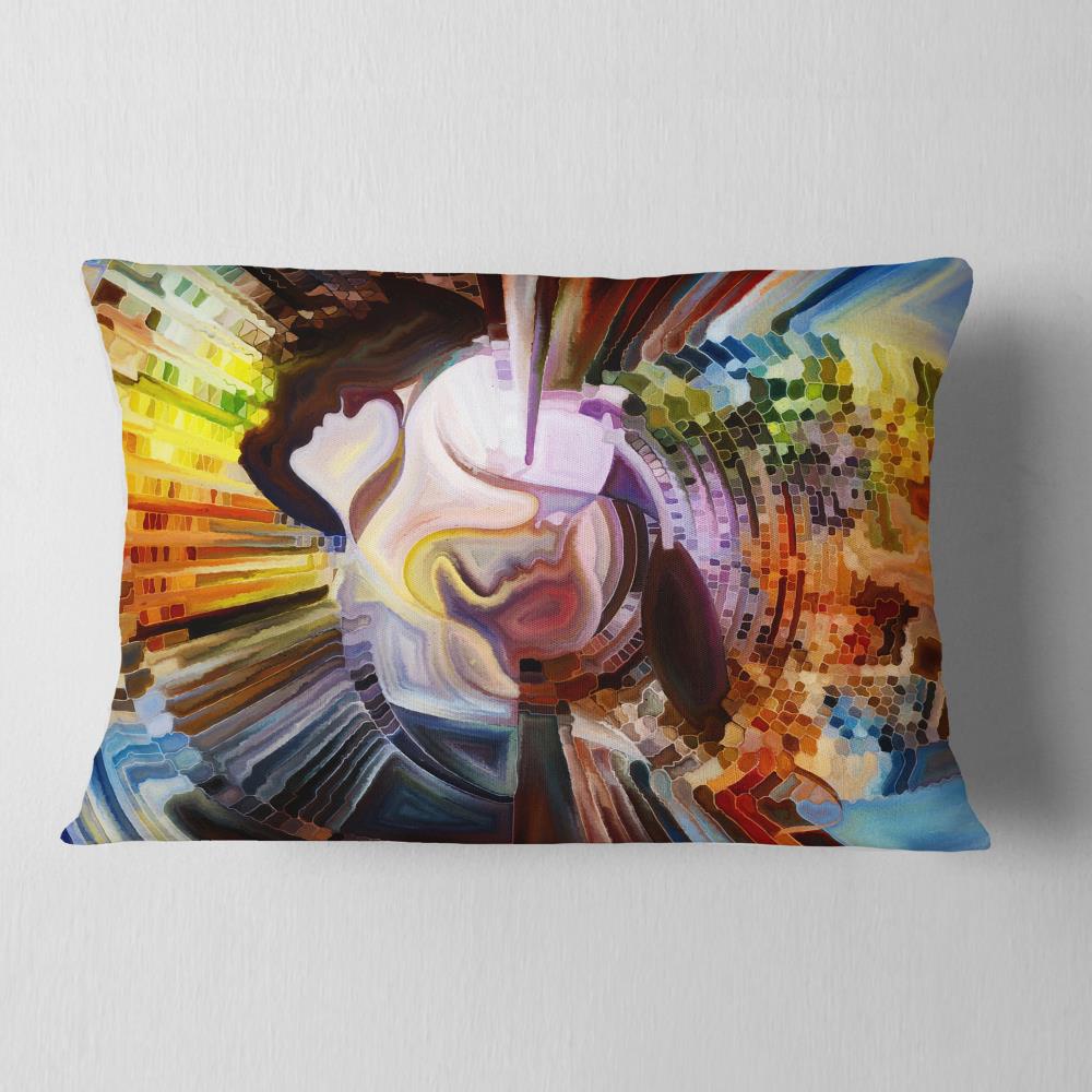 Designart CU6048-12-20 12-in x 20-in Yellow Indoor Decorative Pillow