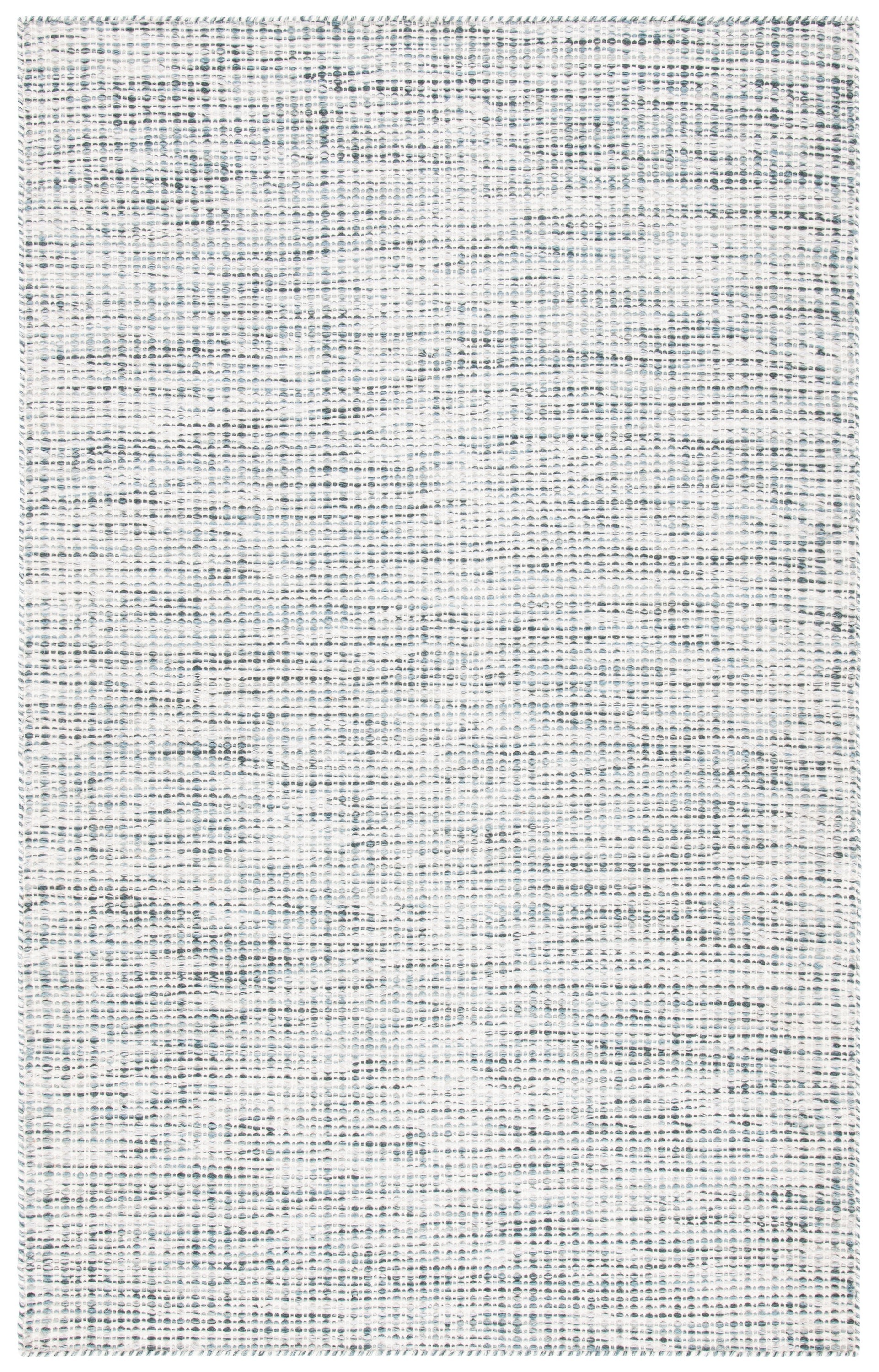 Handmade Gray and Ivory Wool Tufted 4' x 6' Rug