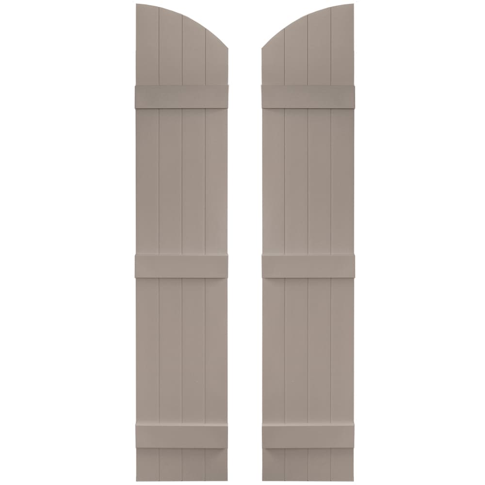 Vantage V5931465008 13.875-in W x 65-in H Clay Board and batten Exterior Shutters ( 1 -Pack )