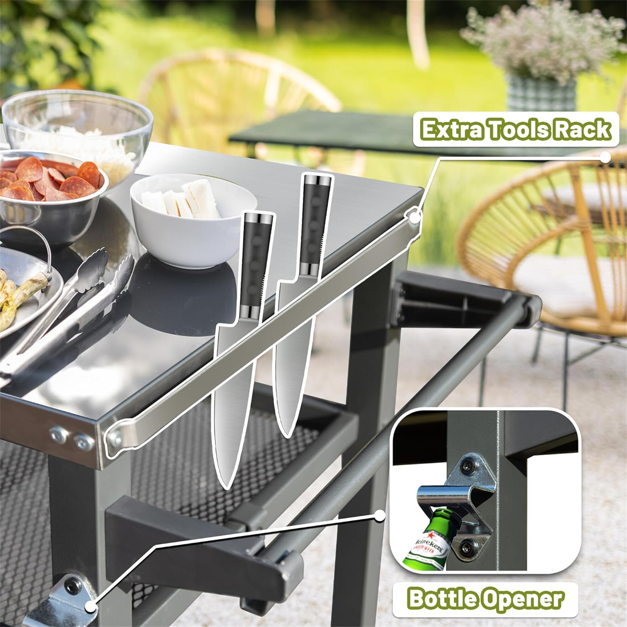 BABOOM BOM-P191833-OR Grill-Carts-Grill-Stands - View #6
