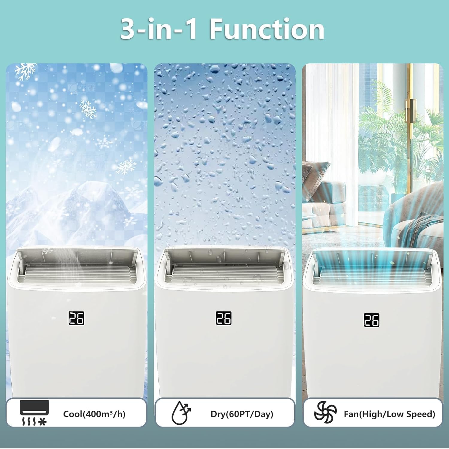 Qeetex ZYS-PHO-10HUPYAZ Portable-Air-Conditioners - View #2