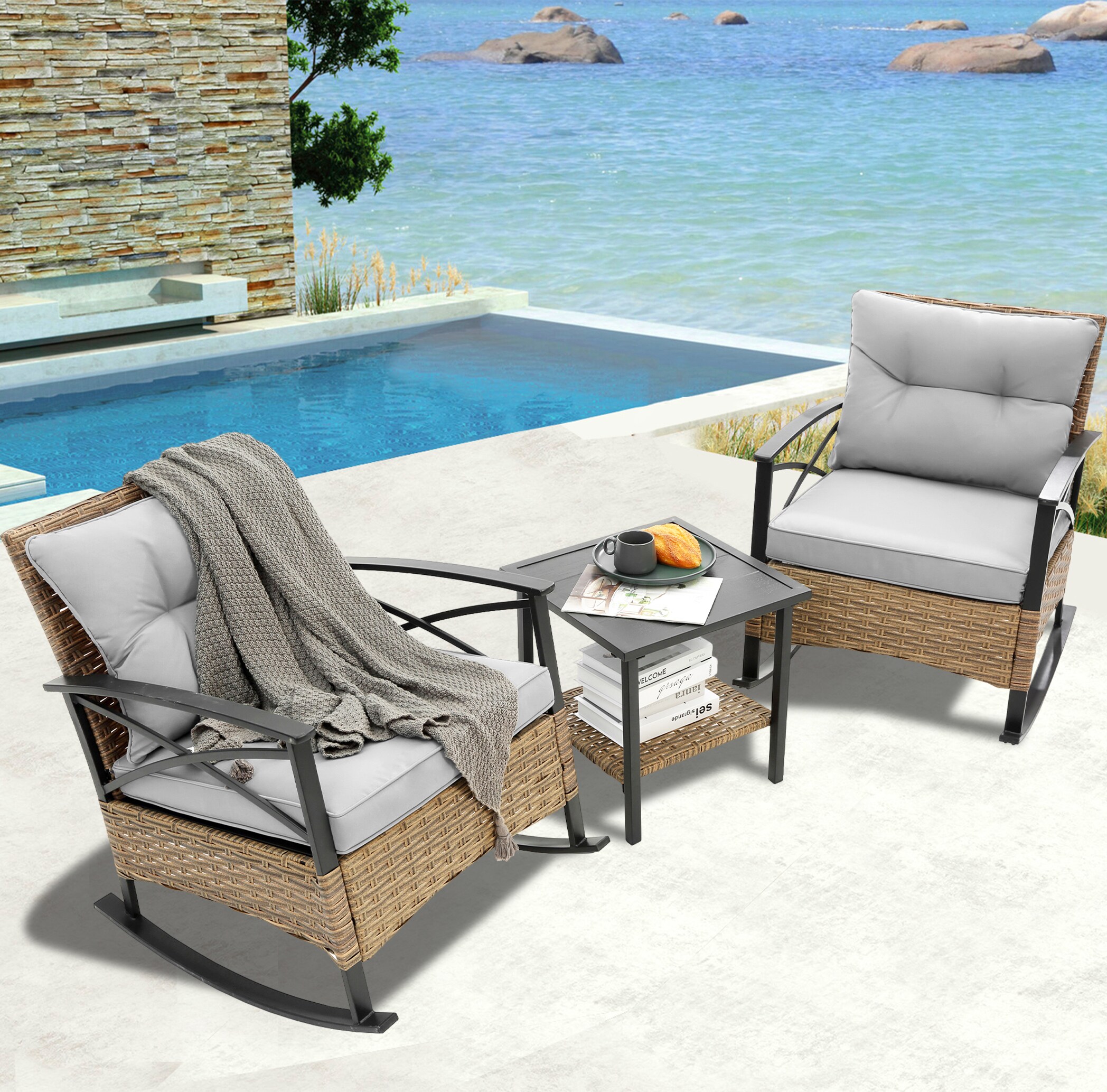 Fun Orange FUNS1HW19 Patio-Conversation-Sets - View #9