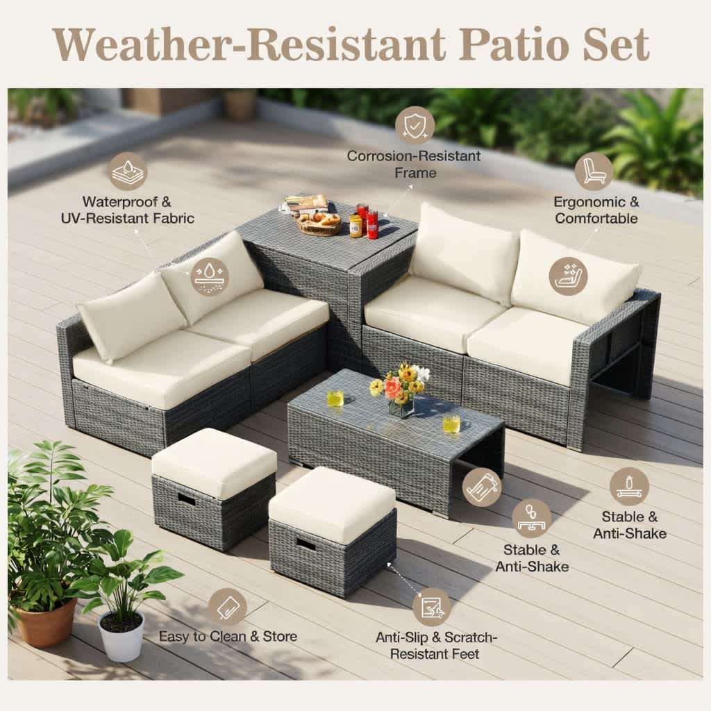 VERYKE 6219408002767 Patio-Conversation-Sets - View #7