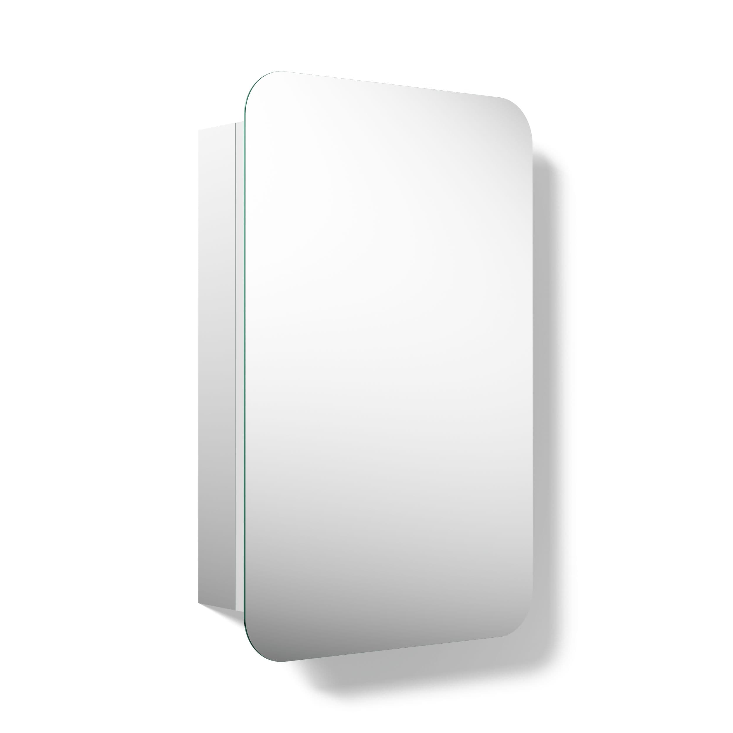 KOHLER - Embark 20-in x 31-in Surface/Recessed Mount Anodized Aluminum Mirrored Rectangle Medicin...