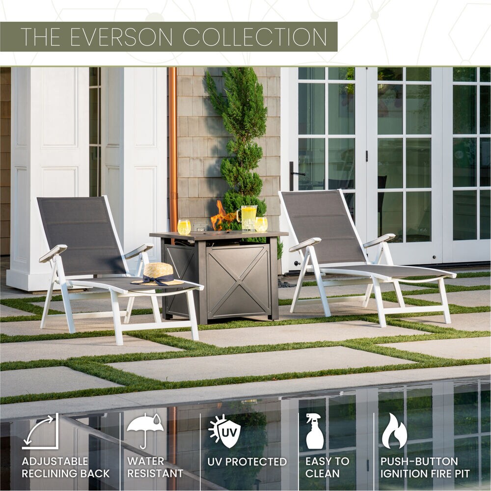 Mod Furniture EVERCHS3PCFP-WG Patio-Conversation-Sets - View #2