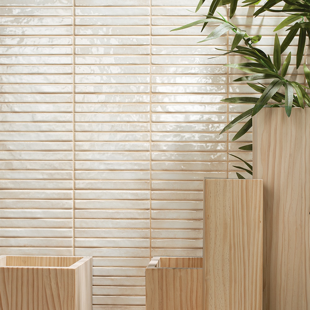 The Tile Life Castilla Pearl 14-in x 14-in Glossy Ceramic Wall Tile ( 15.8-sq ft / Carton )