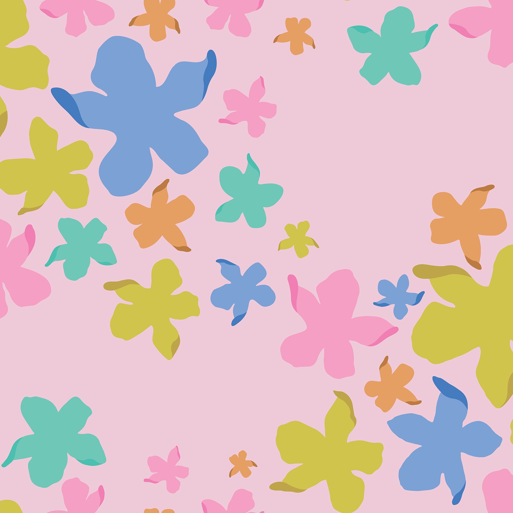 Lele Sadoughi LSS4950 30.8-sq ft Pink Vinyl Floral Self-adhesive Peel and Stick Wallpaper