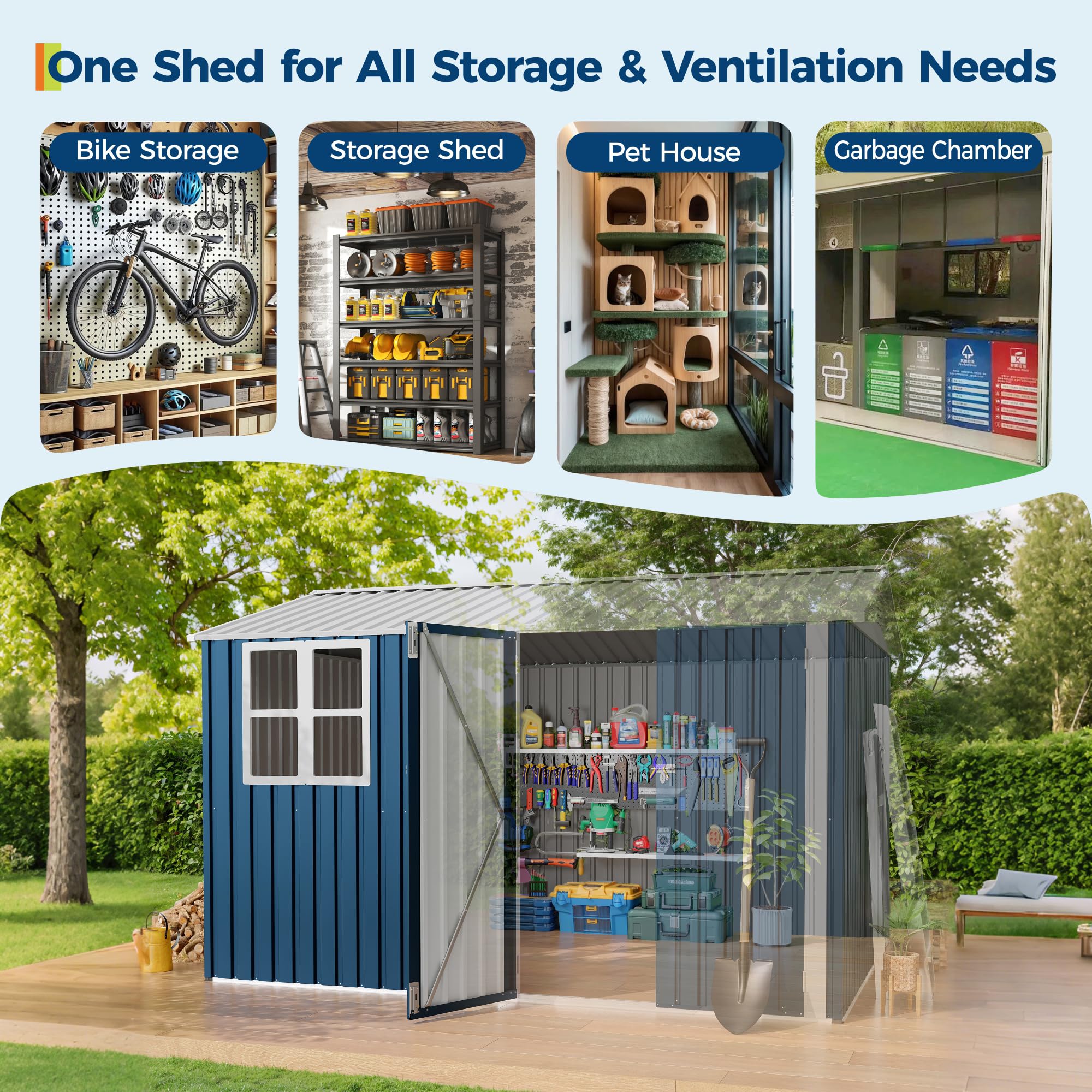 Garvee L132GLZLJHPL Metal-Storage-Buildings-Sheds - View #5