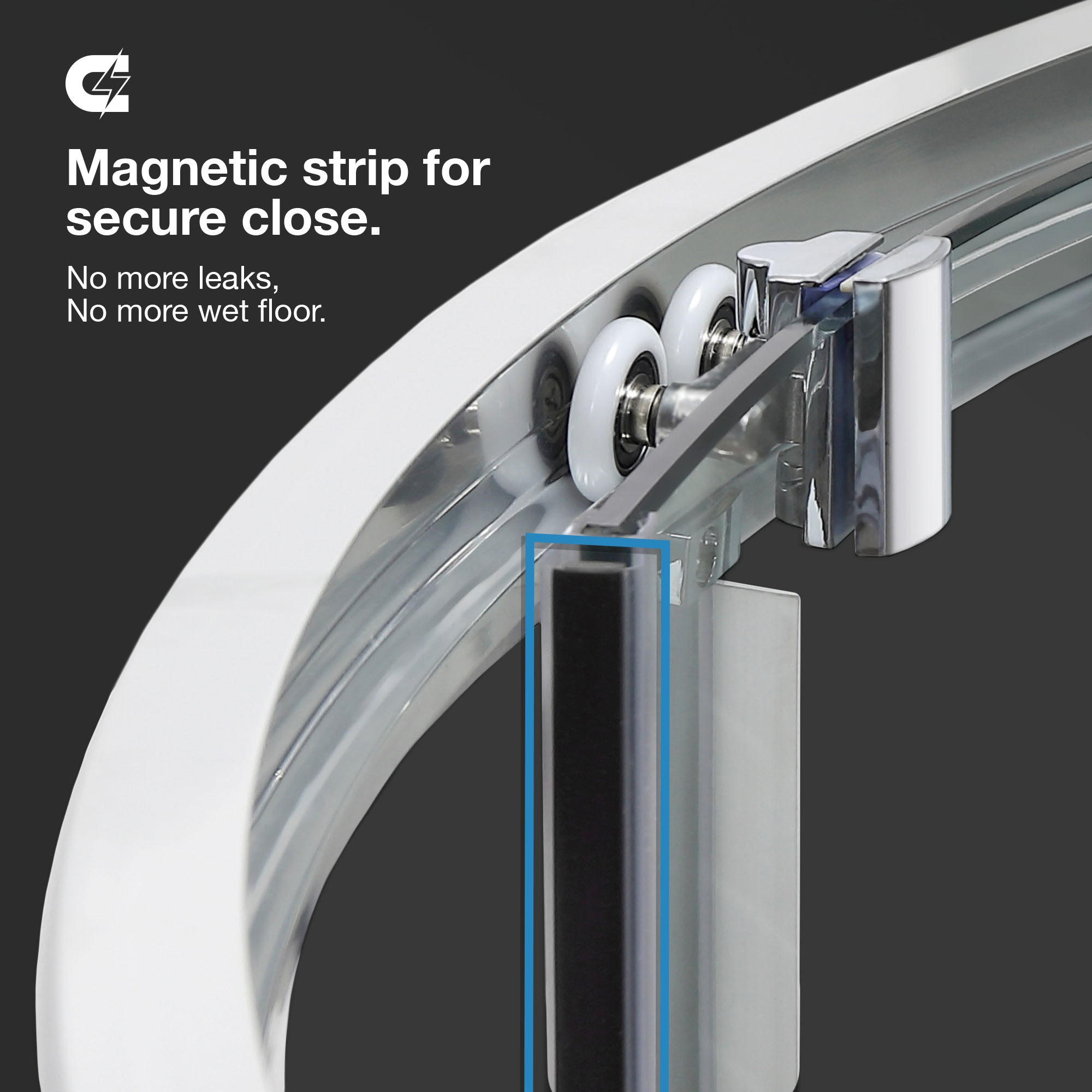 OVE Decors 15SKA-BREF36-BLK Alcove-Shower-Kit - View #9