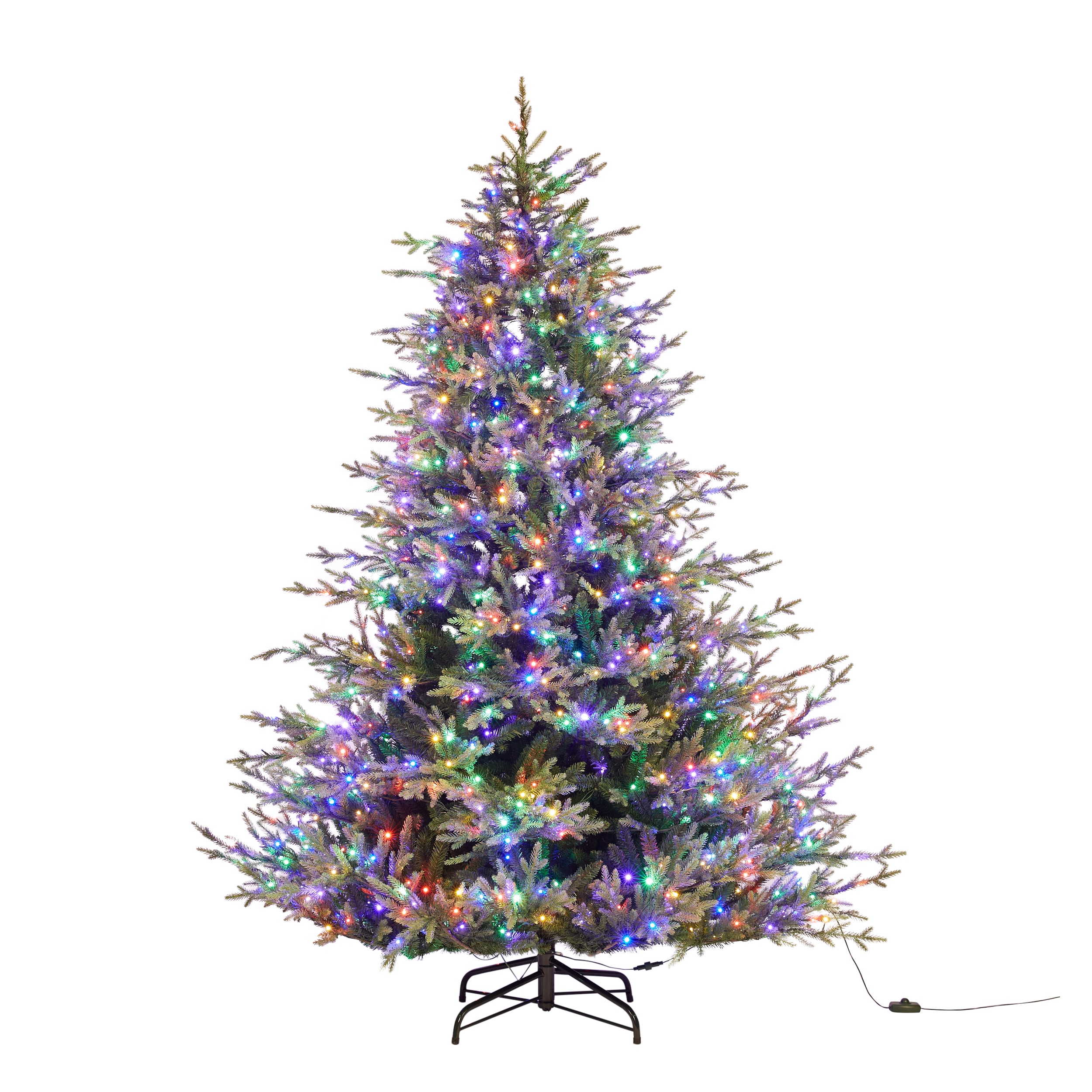 LED BLUE EVERYDAY BOW 9" 36 Lights Battery Operated Christmas Tree Toppers Decor 