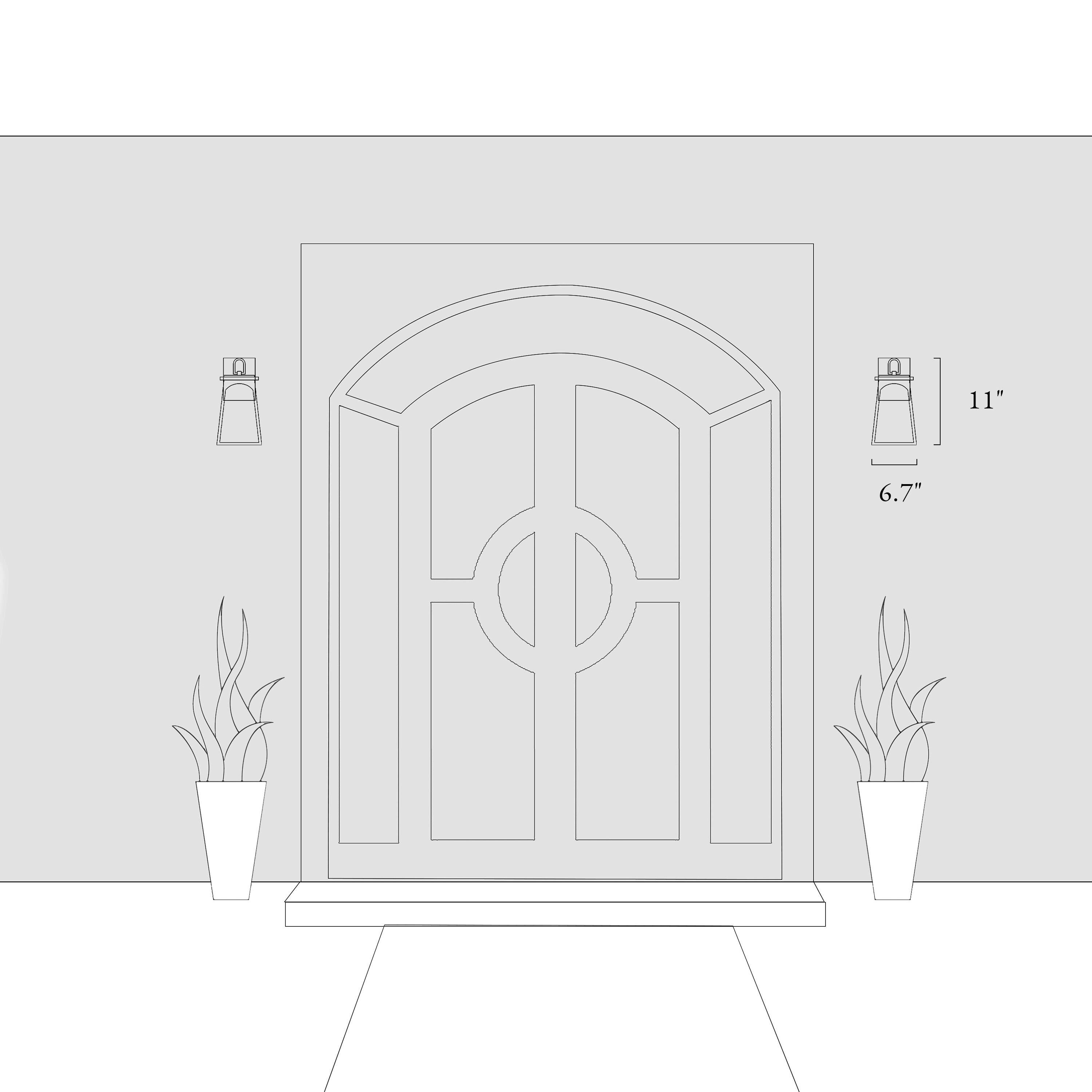 LNC ZIFIQBLWS098WA9 Outdoor-Wall-Lighting - View #14