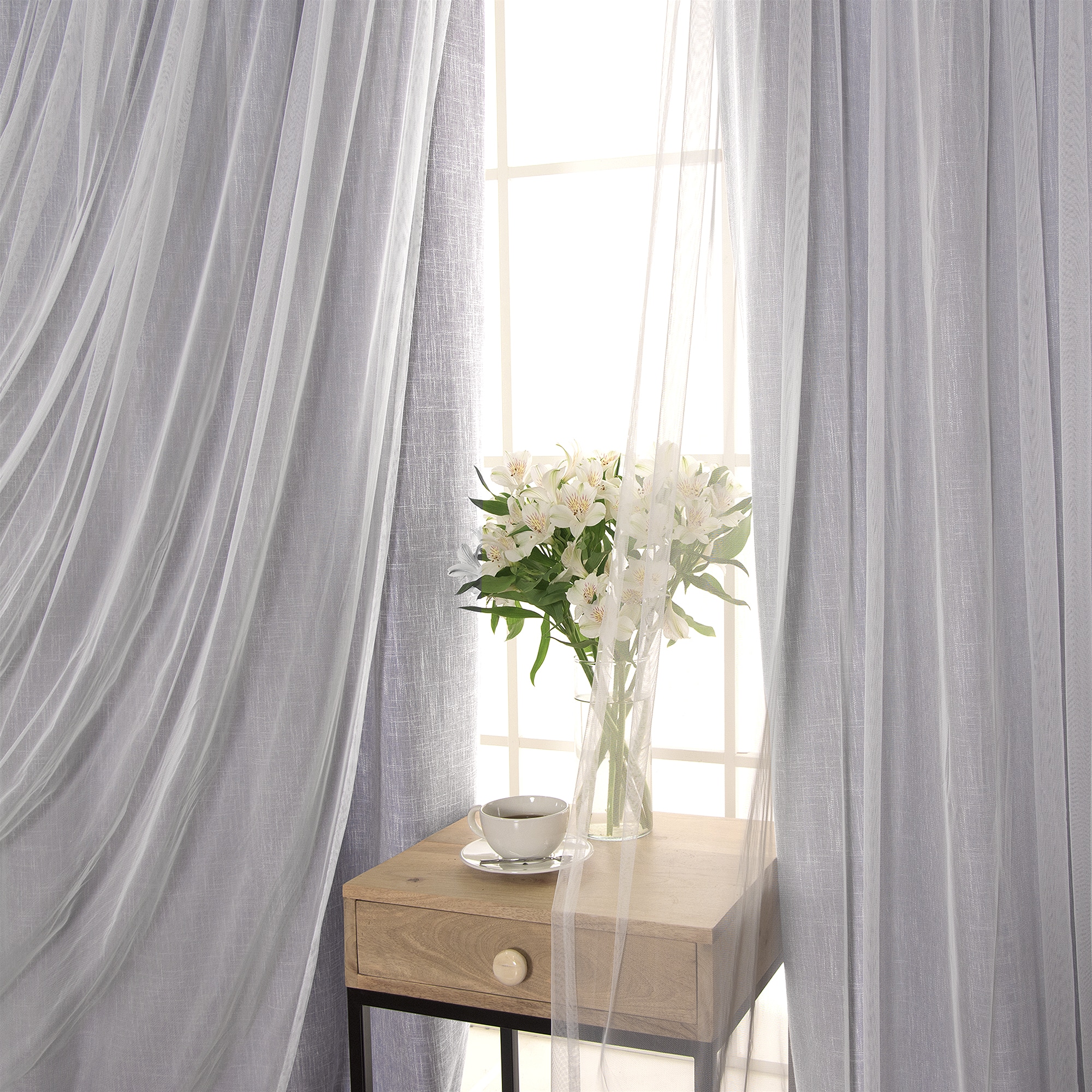 Best Home Fashion MM-GS-JC-12-96-BLUE curtains - View #4