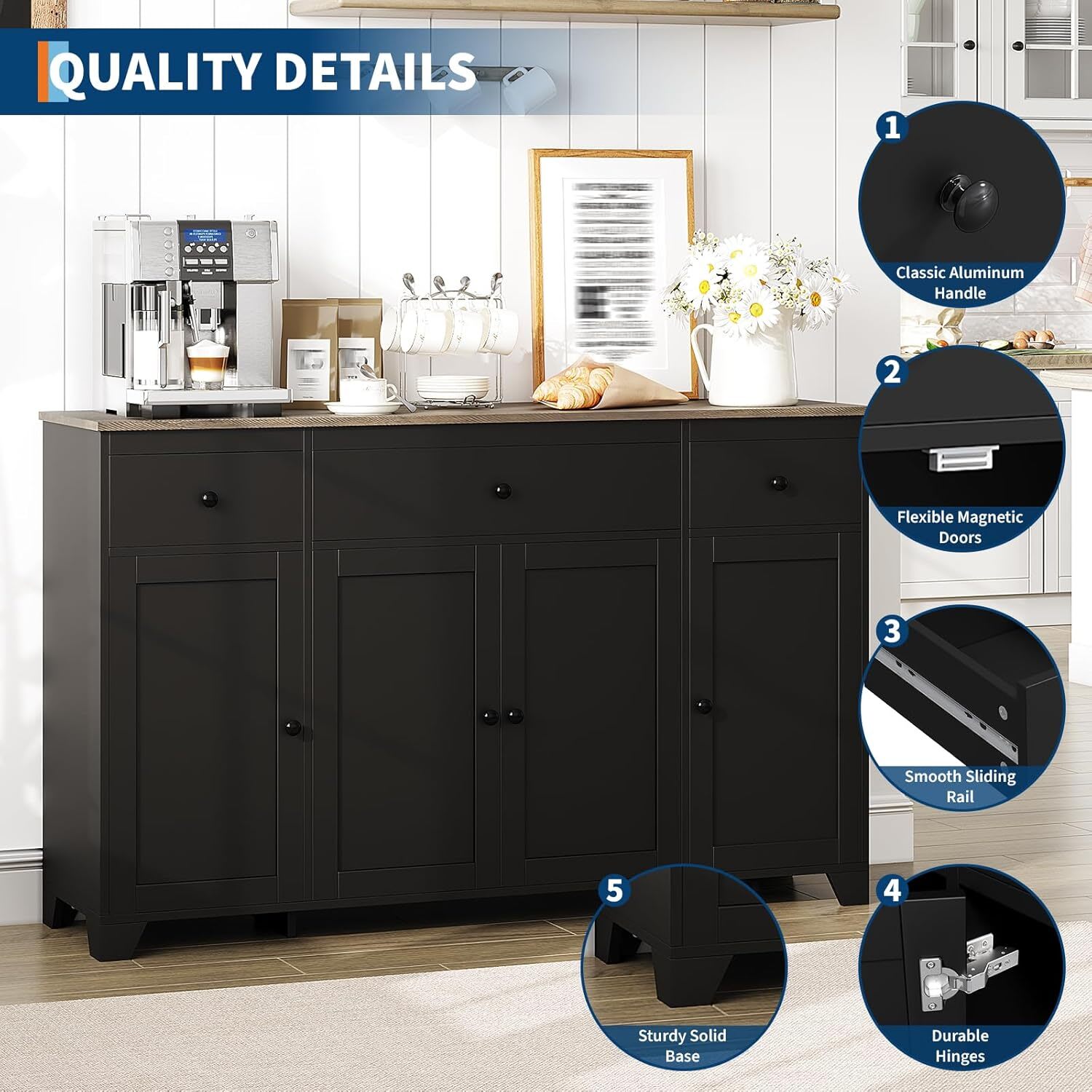 Qeetex GGL-PHK-345UQR90 Cabinets-Kitchen - View #4