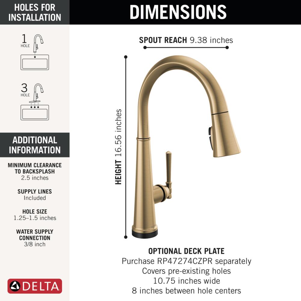 Delta 9182TL-CZ-PR-DST Kitchen-Faucets - View #6