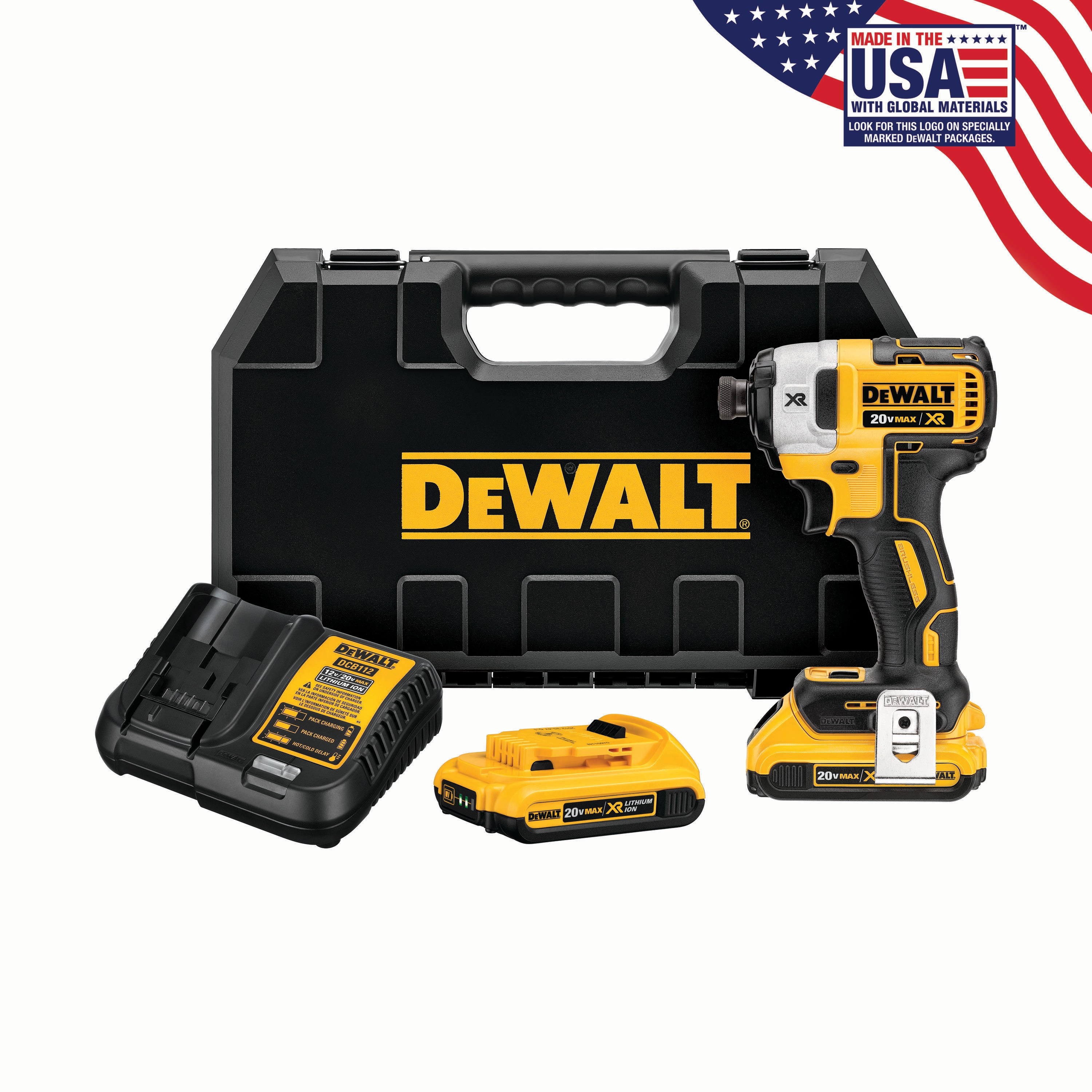 nicotina amante familia DEWALT XR 20-volt Max Variable Speed Brushless Cordless Impact Driver  (2-Batteries Included) in the Impact Drivers department at Lowes.com
