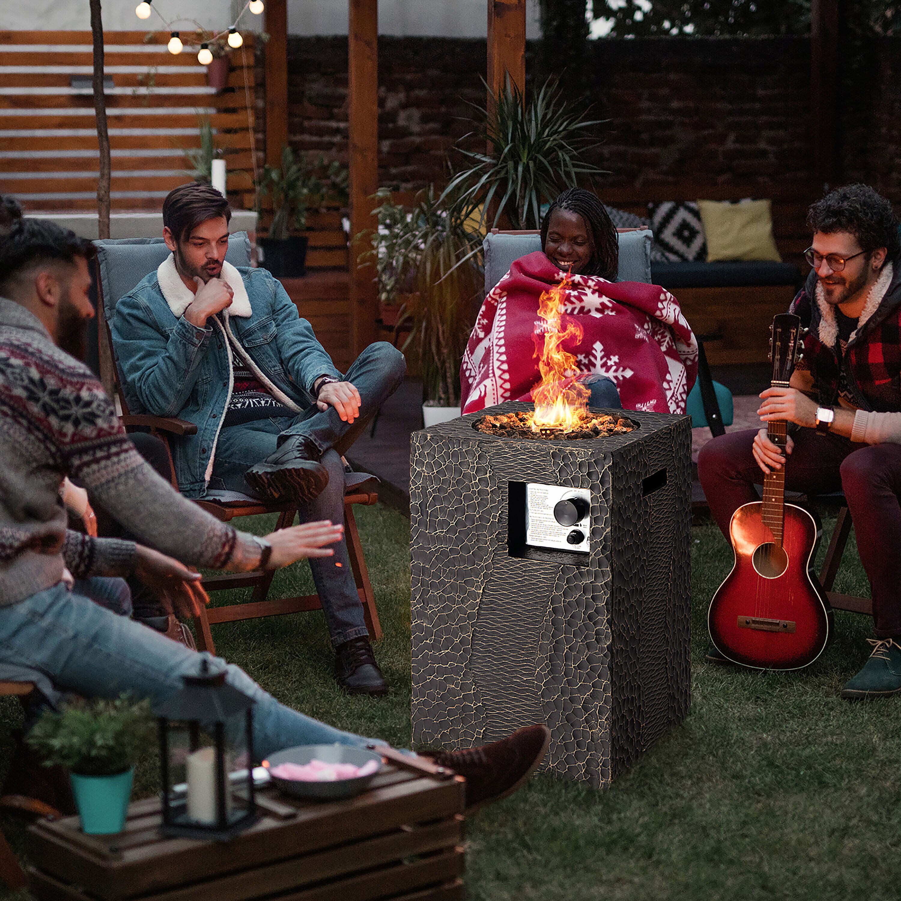 Costway NP10422BK Outdoor-Woodburning-Firepits - View #7