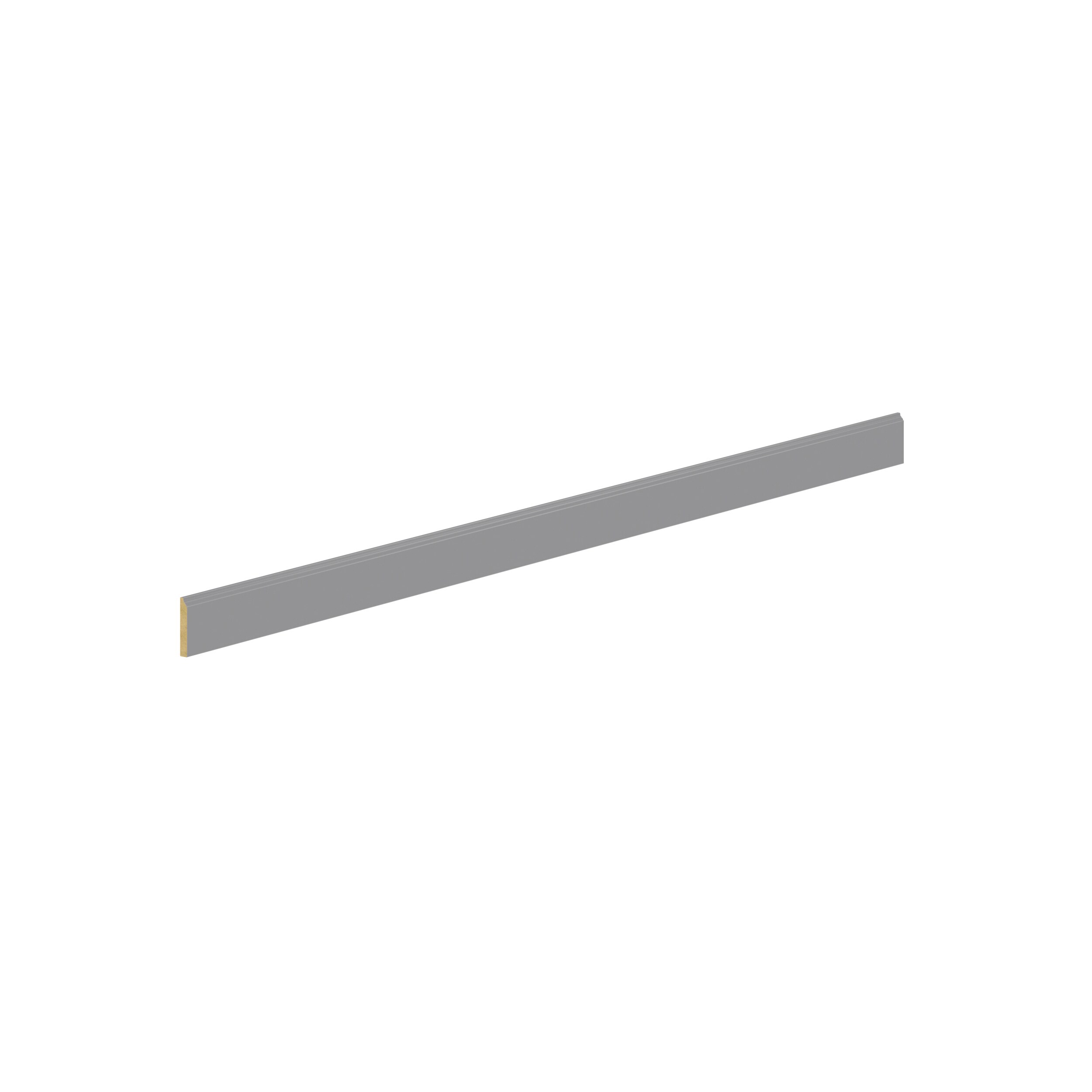 Hugo&Borg DSFBM96-BM Beaumont Cabinet Toe Kick 4.5-in W x 96-in H x 0.63-in D Slate Gray Painted