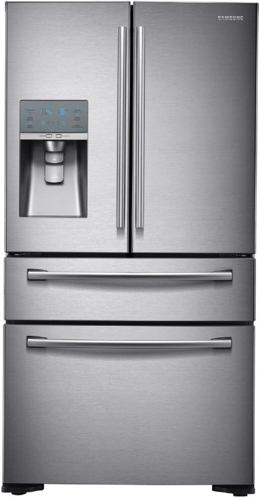Samsung RF24FSEDBSR Counter-Depth 4-Door Flex 22.6-Cu. Feet 4 -Door with Ice Maker with water and Ice dispenser ( Stainless Steel ) ENERGY STAR Certified